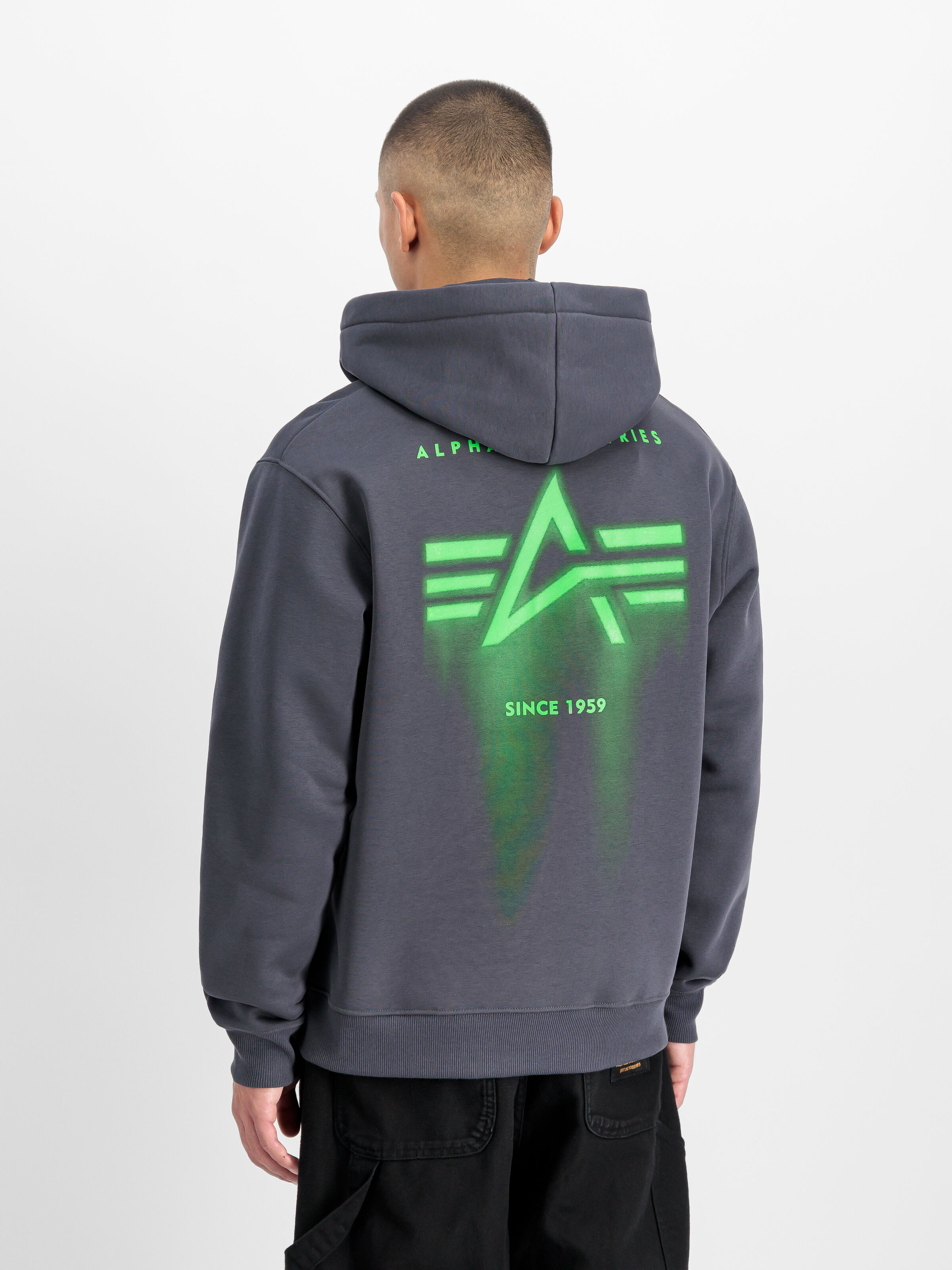 Spray Print Hoodie vintage grey 266336_684_2_model_00003_215702