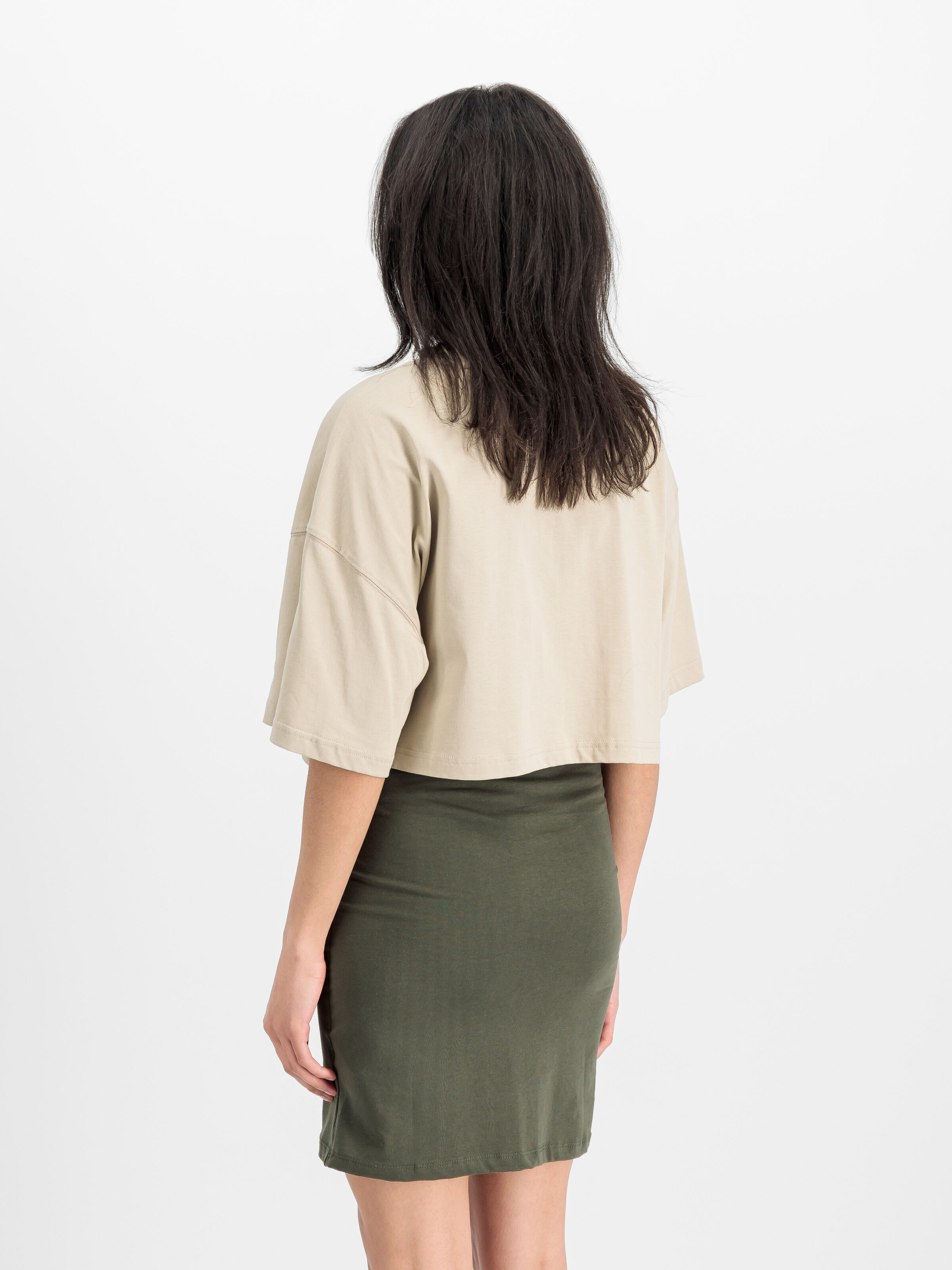 Basic Small Logo Cropped PP T-Shirt Women organic beige 258062_627_2_model_00003_165317