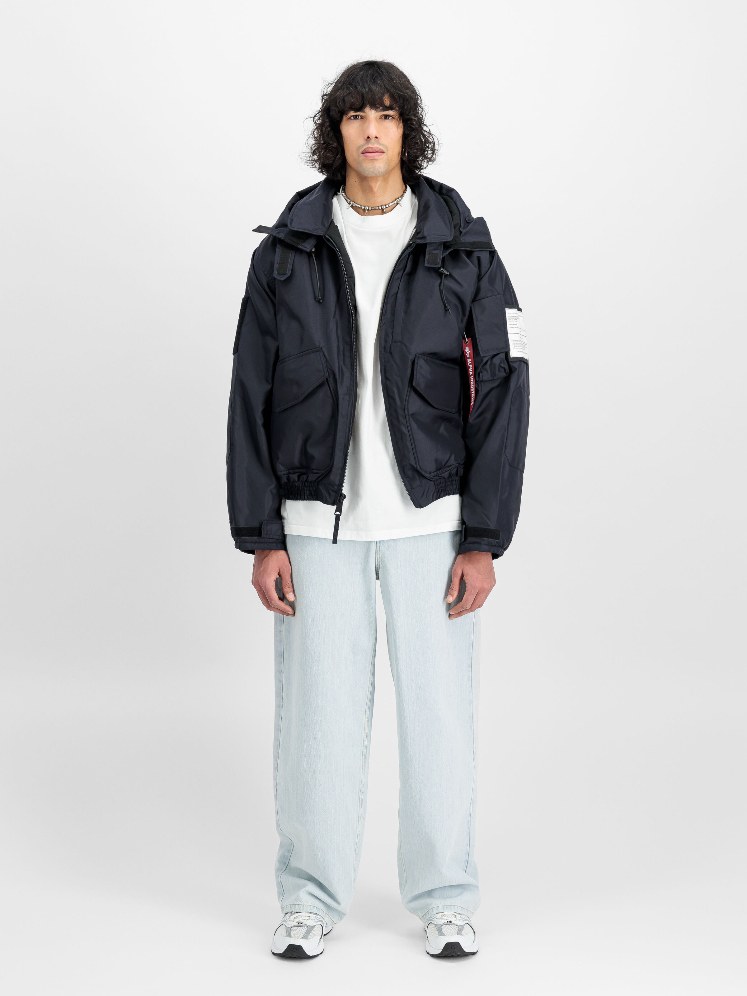 ALPHA X N.HOOLYWOOD CWU-45/P Bomber Jacket black 148169_03_2_model_00001_126641