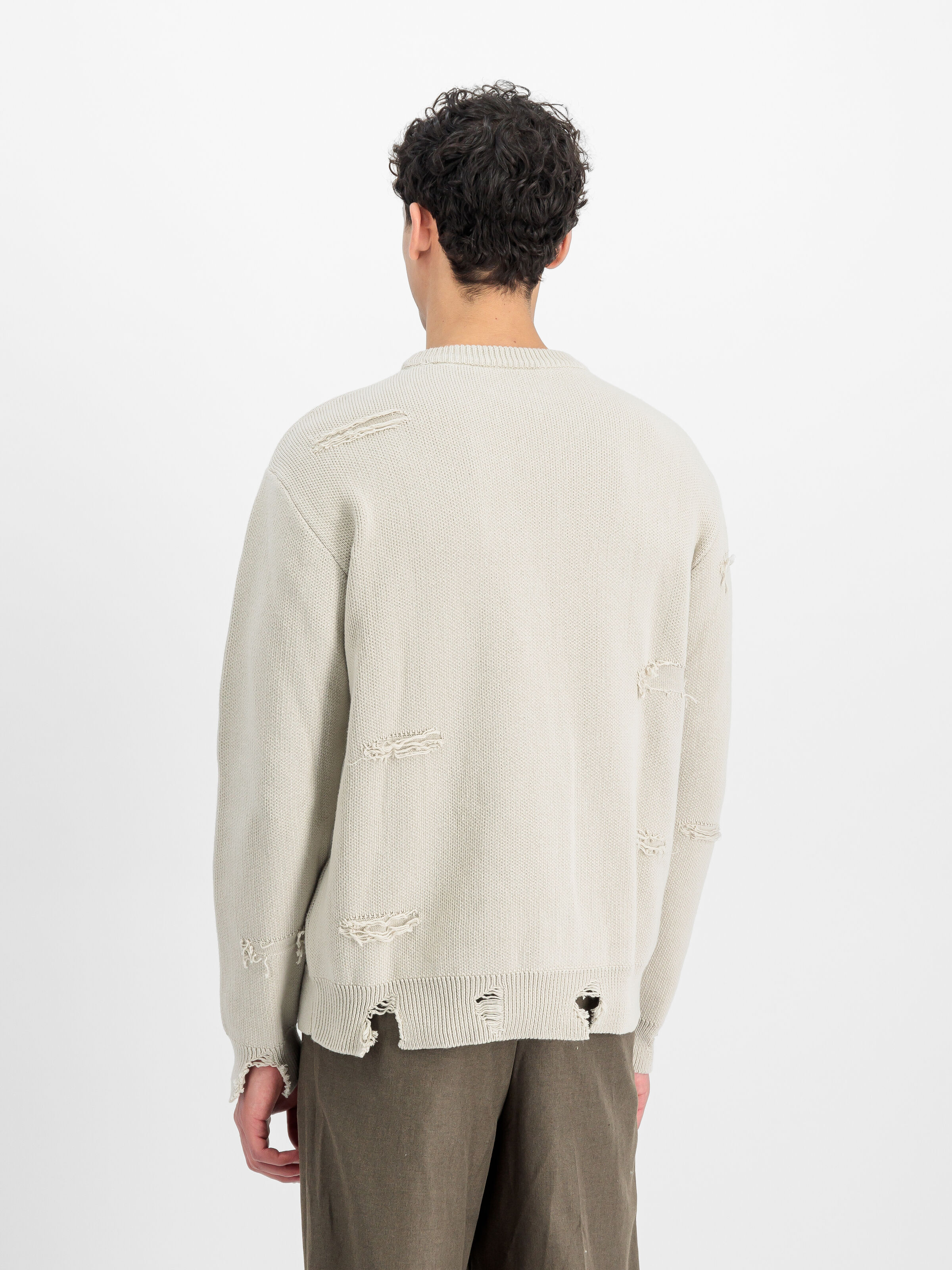 Distressed Logo Sweatshirt organic beige 258400_627_2_model_00003_164078