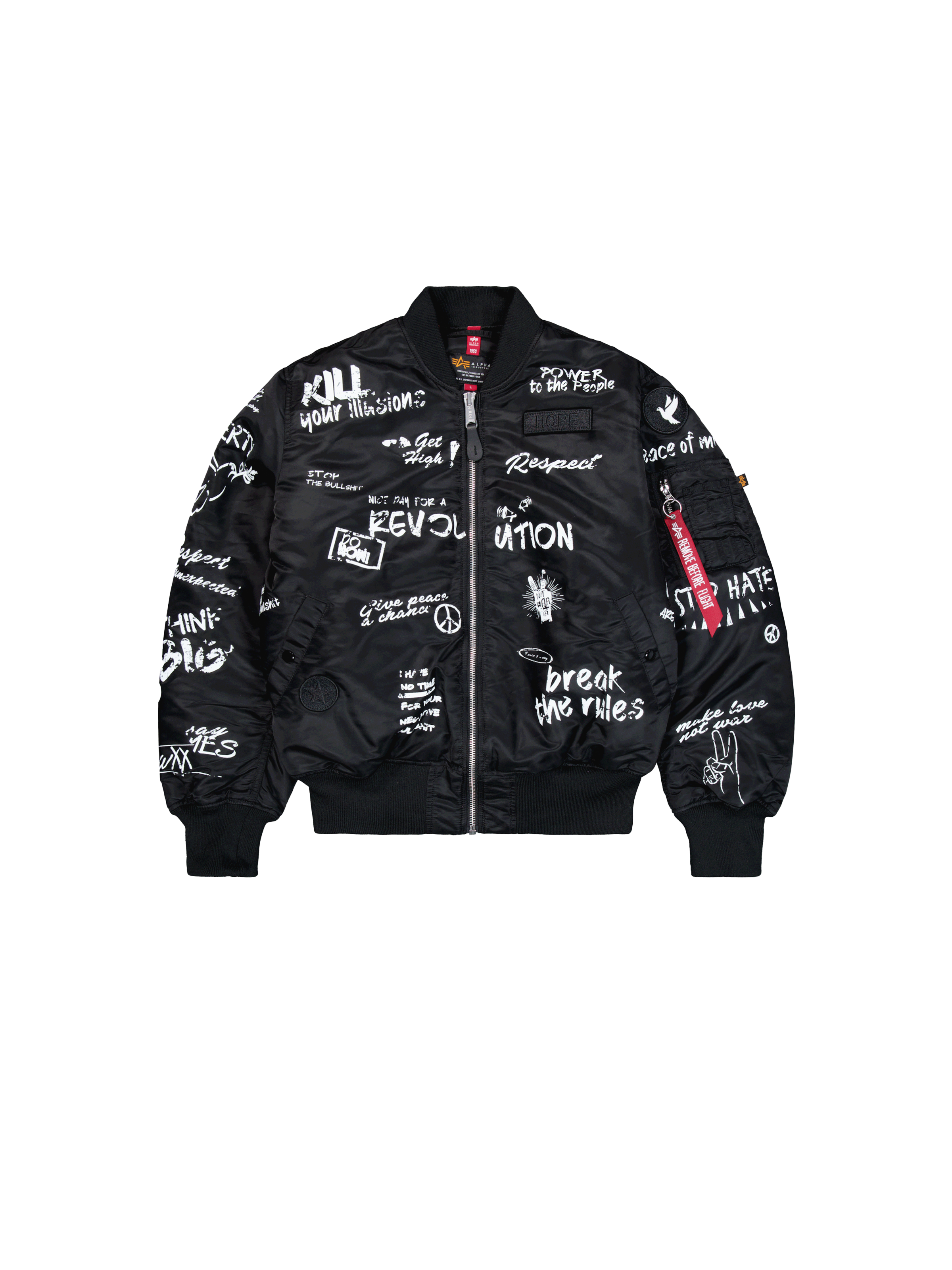 MA-1 Peace Bomber Jacket black 156136_03_1_flatlay_00001_144301.png