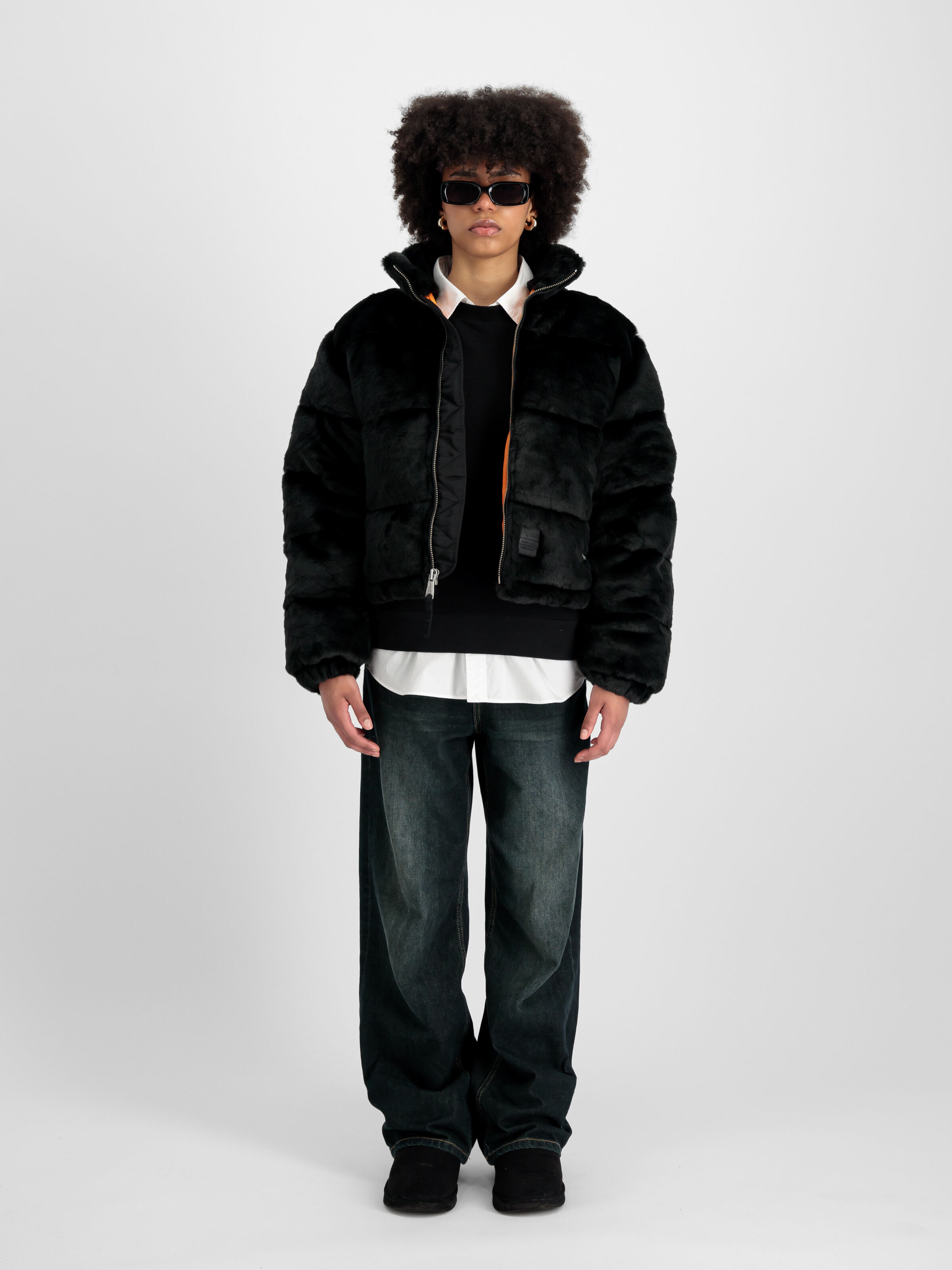 Fur Puffer Winter Jacket Women black 148002_03_2_model_00001_99536