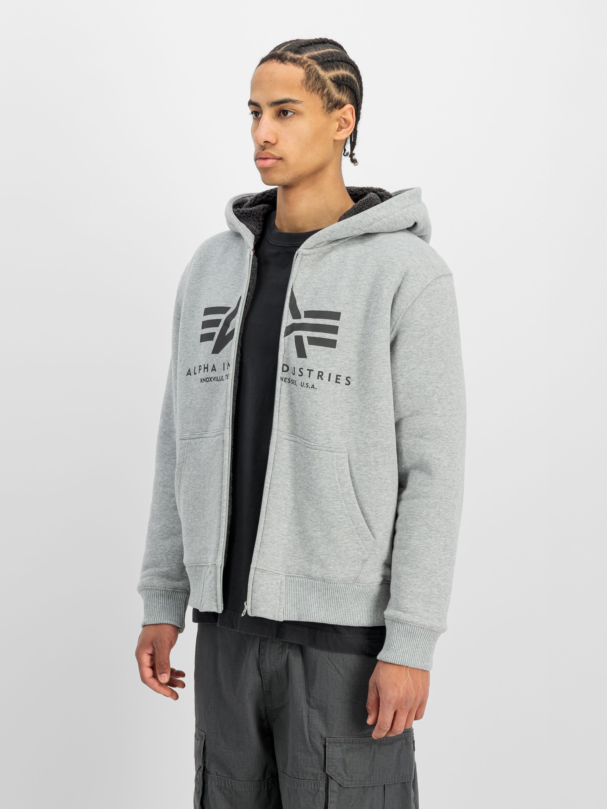 Fleece Sherpa Hoodie grey heather 268336_17_2_model_00002_236768