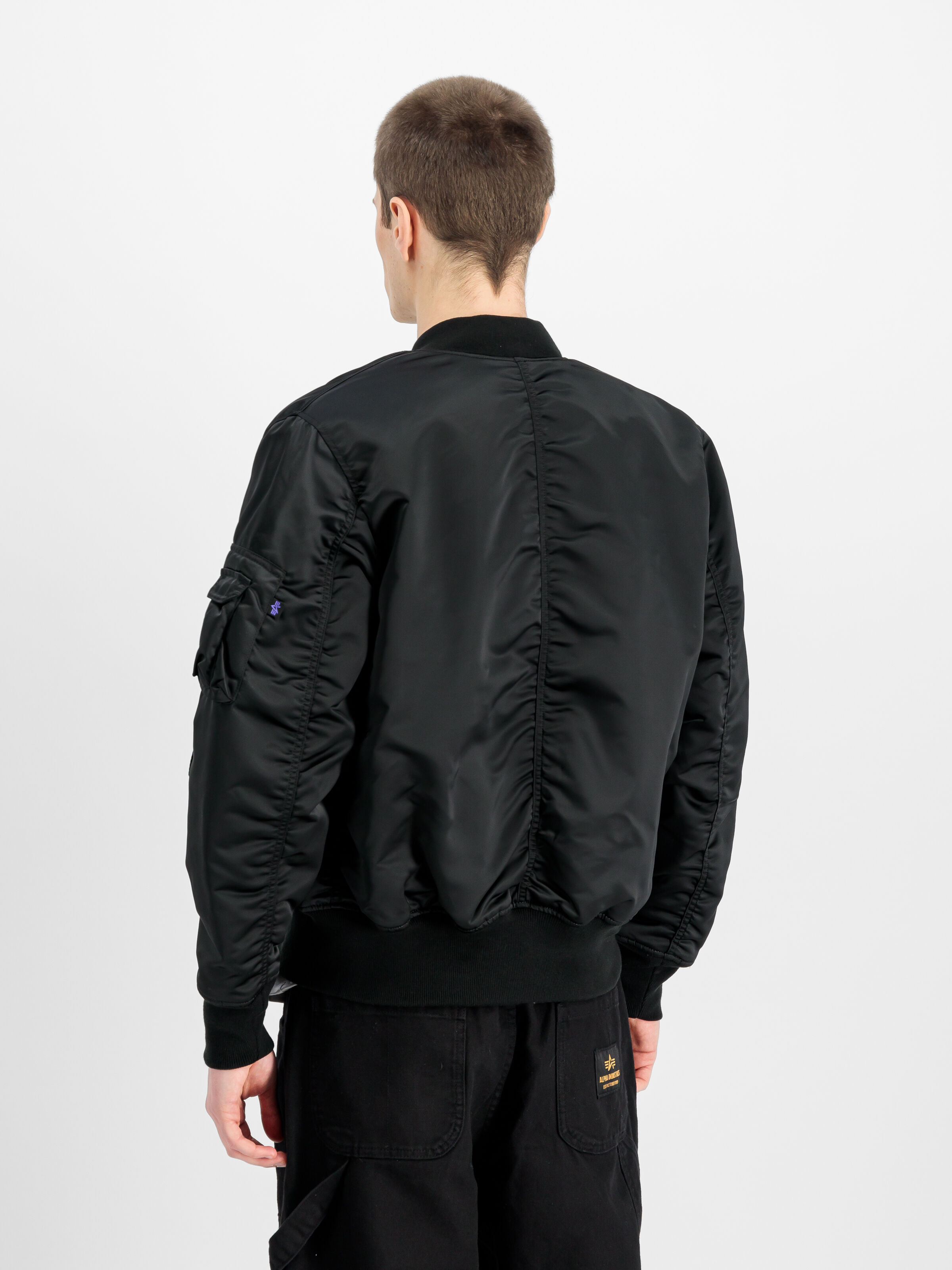 MA-1 Base Flight Bomber Jacket black 756111_03_2_model_00004_155078