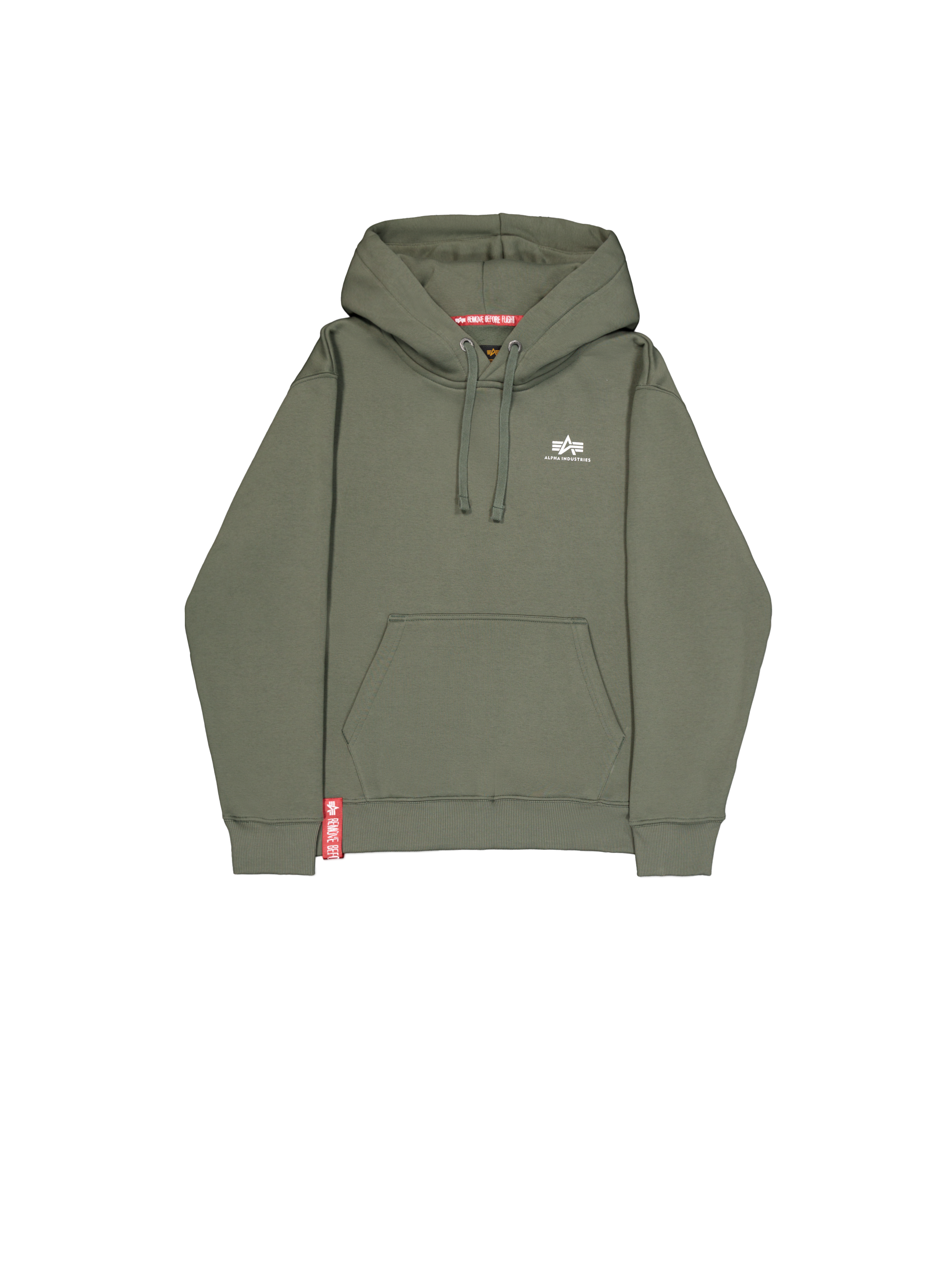 Basic Small Logo Hoodie dark olive