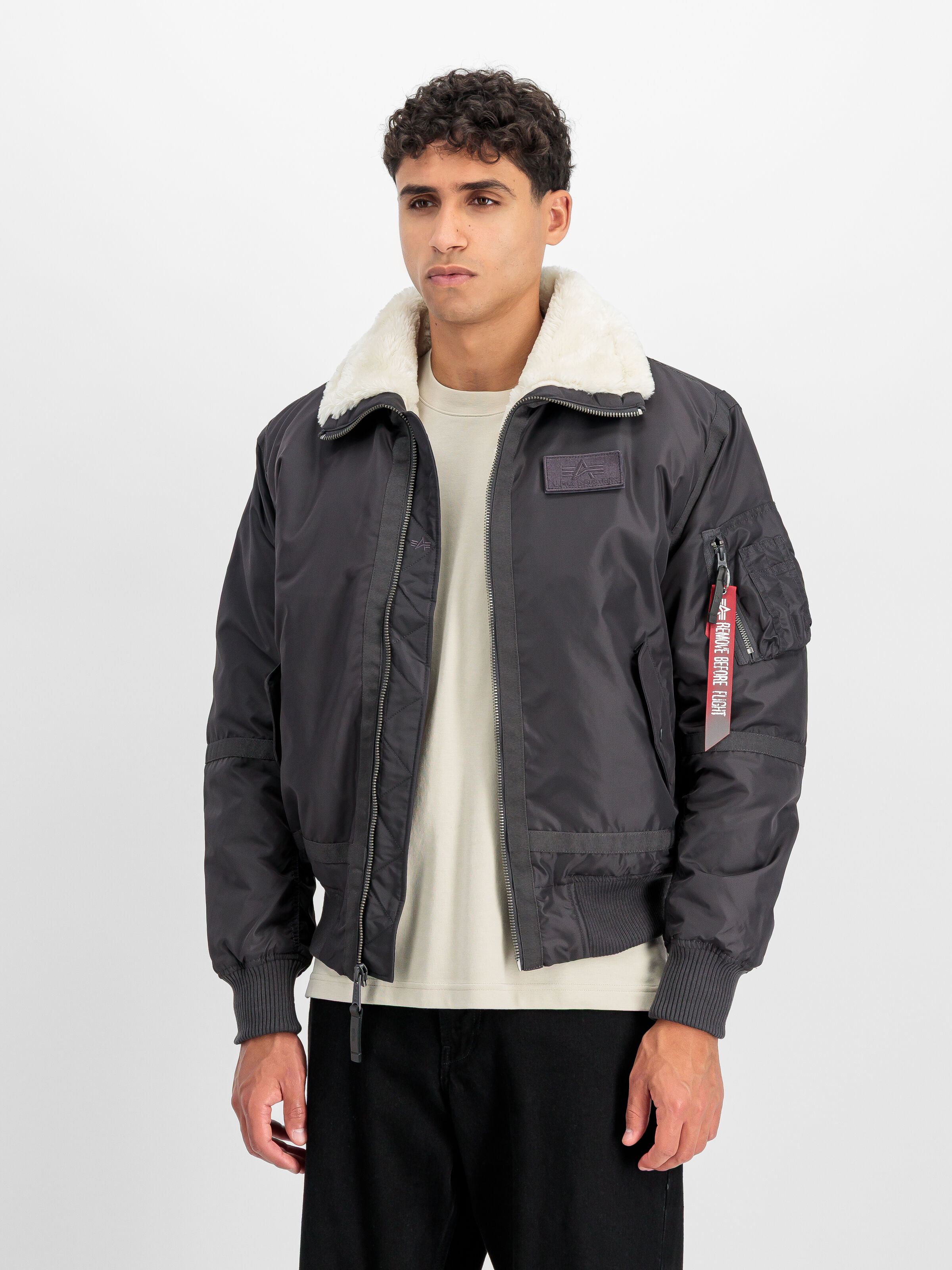 B-15 III TT Two Tone Bomber Jacket vintage grey 198122_684_2_model_00002_199710