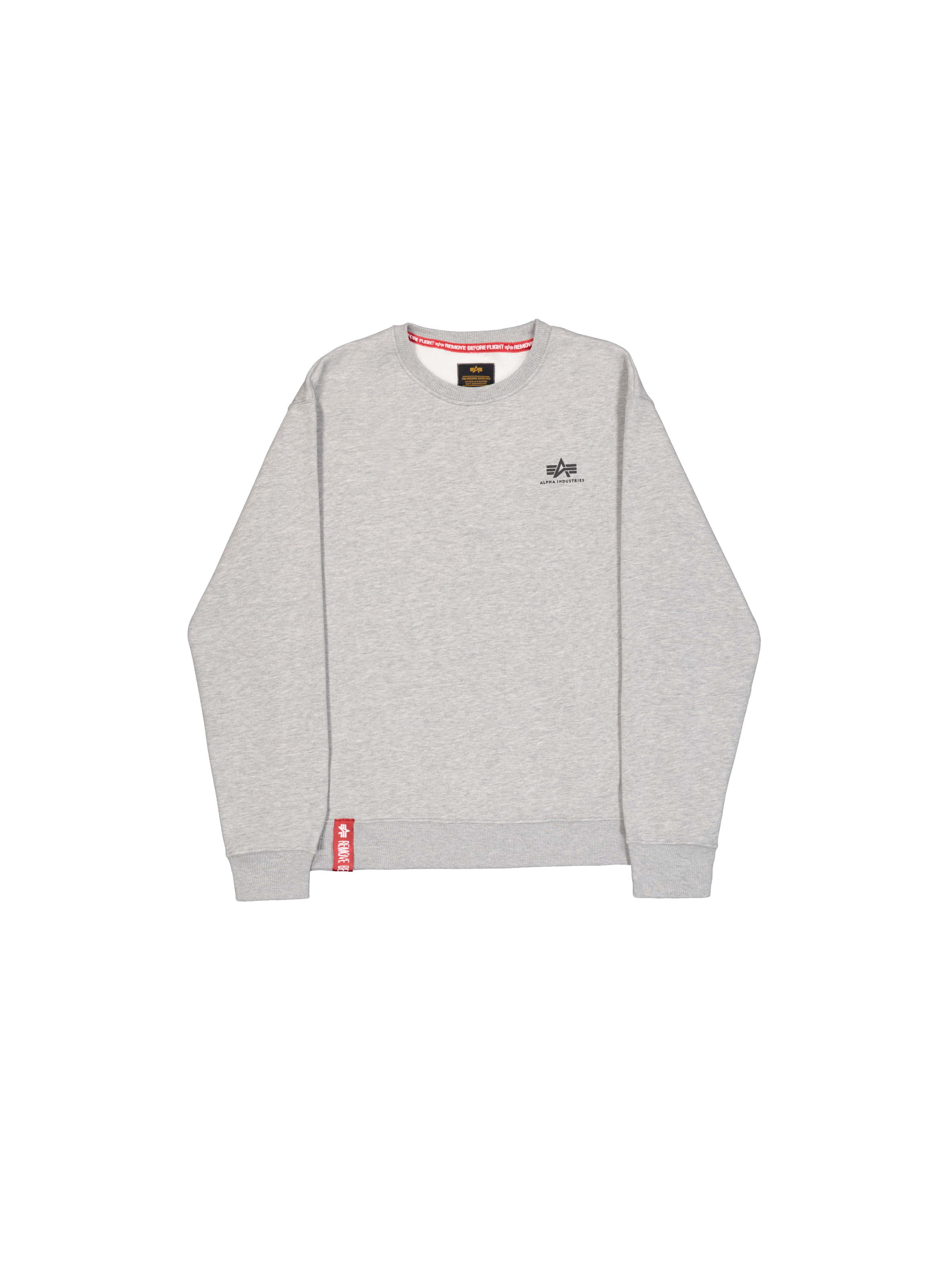 Basic Small Logo Sweatshirt grey heather 188307_17_1_flatlay_00001_186189.png