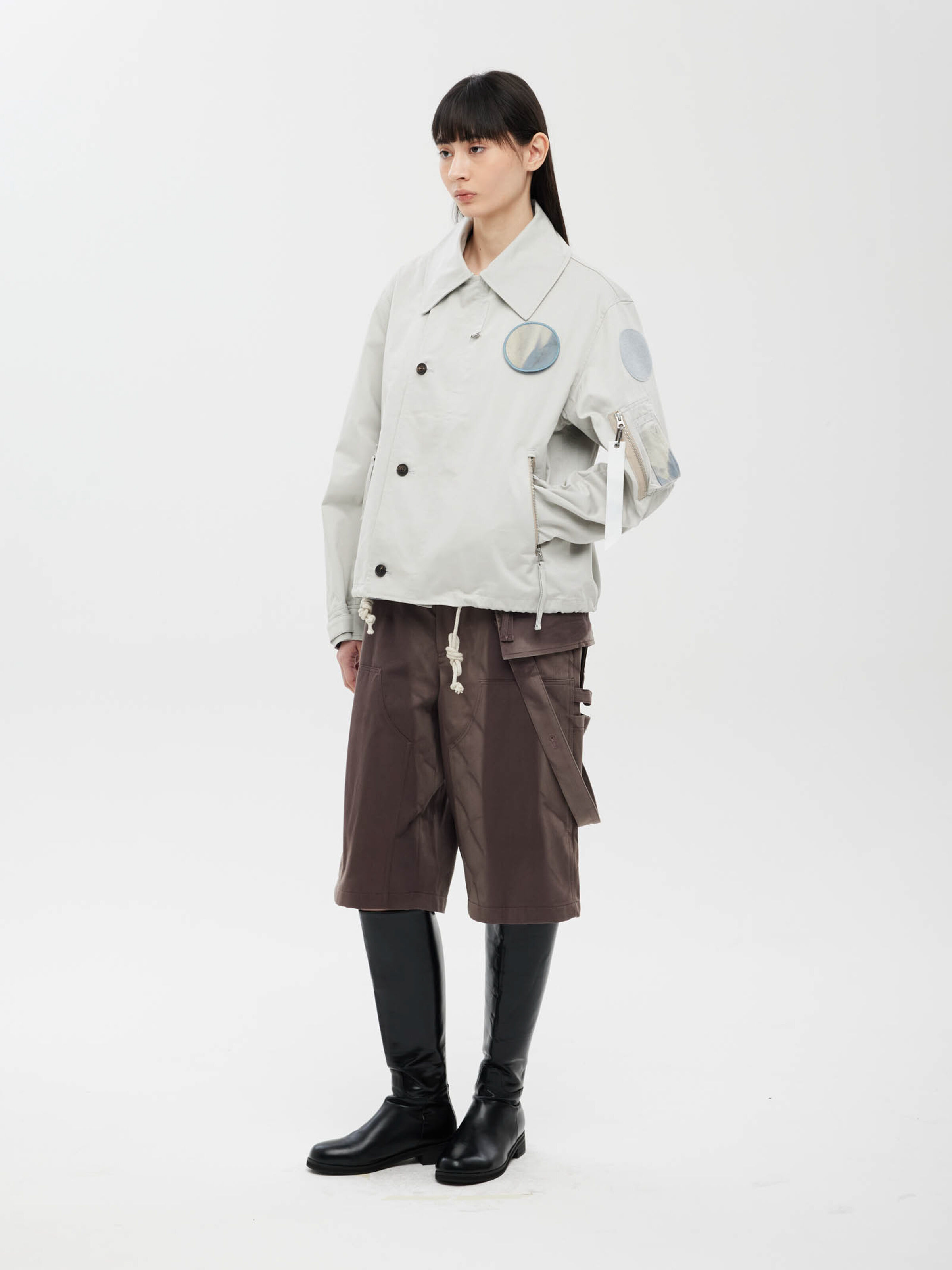 ALPHA x JIYONGKIM Sun-Bleached Wide Collar Field Jacket light grey 266125_19_2_model_00002_225977