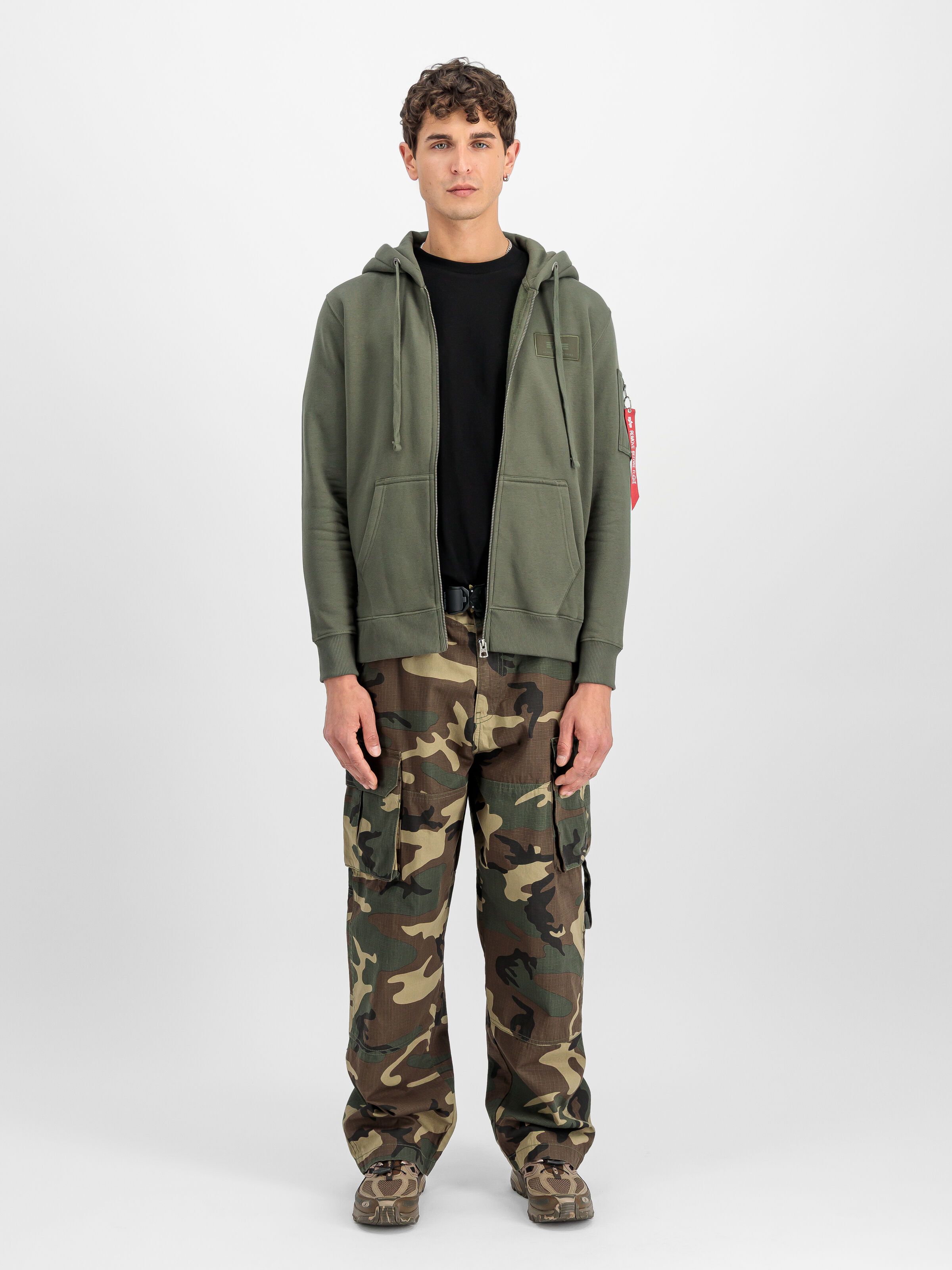 Backprint Zip Hoodie dark olive 128342_142_2_model_00001_190239