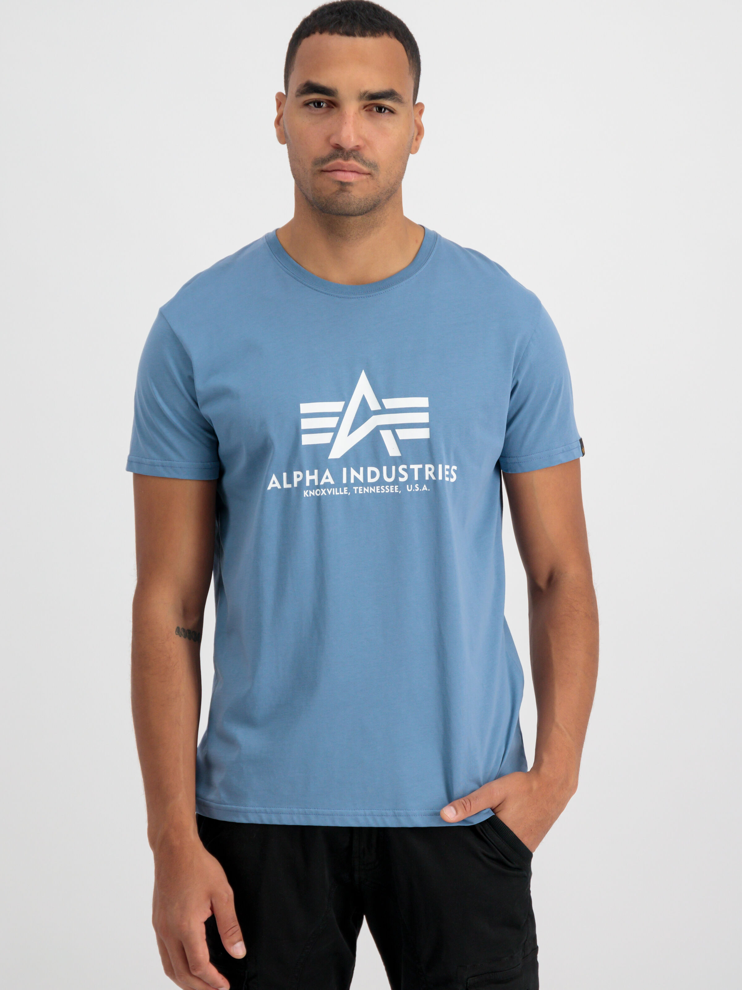 Basic Big Logo T-Shirt airforce blue 100501_538_alpha_industries_basic_t_001_182244