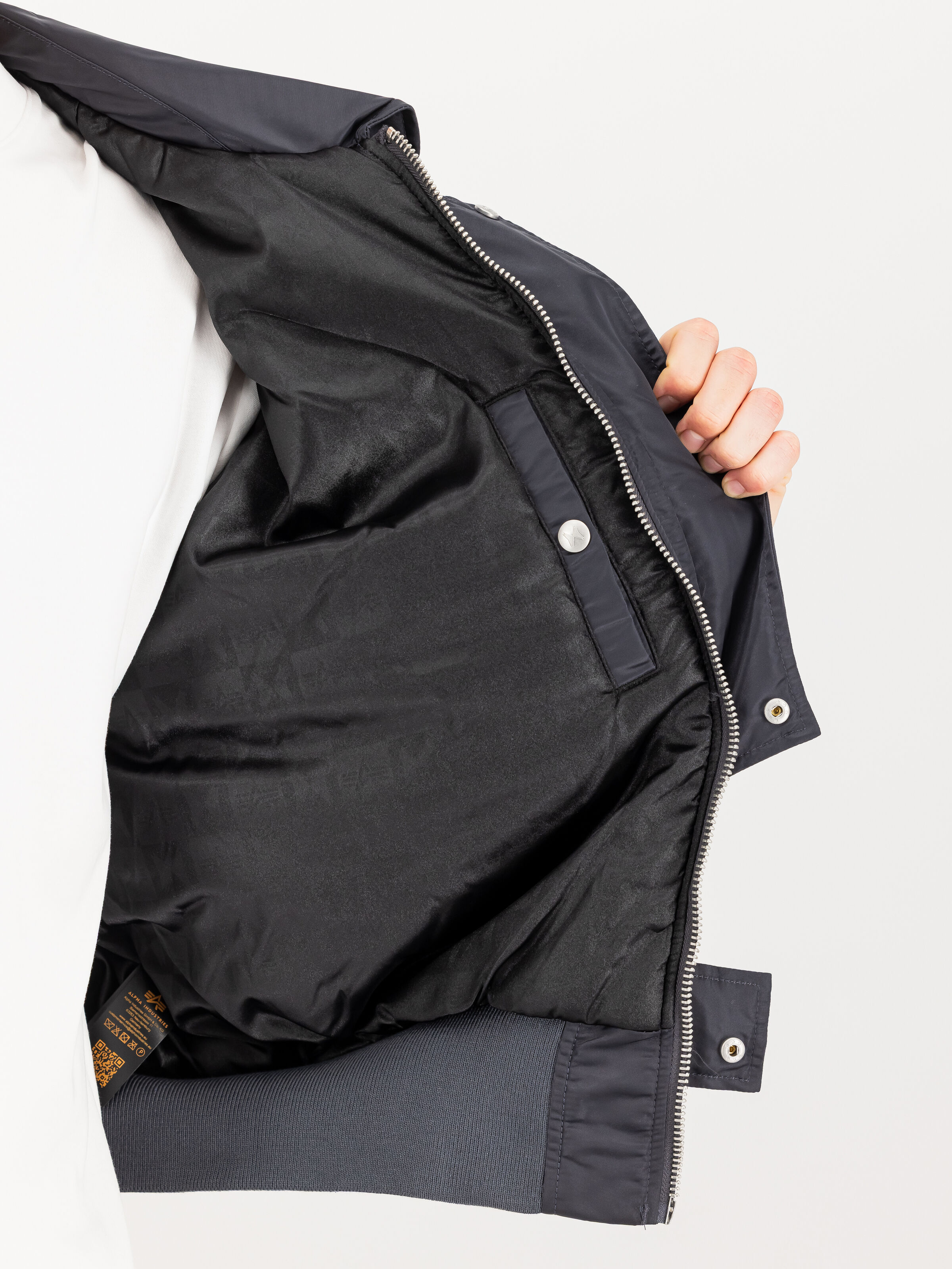 ALPHA x METAMORFOSI CWU Loose Bomber Jacket iron grey 776100_466_3_detail_00002_247214