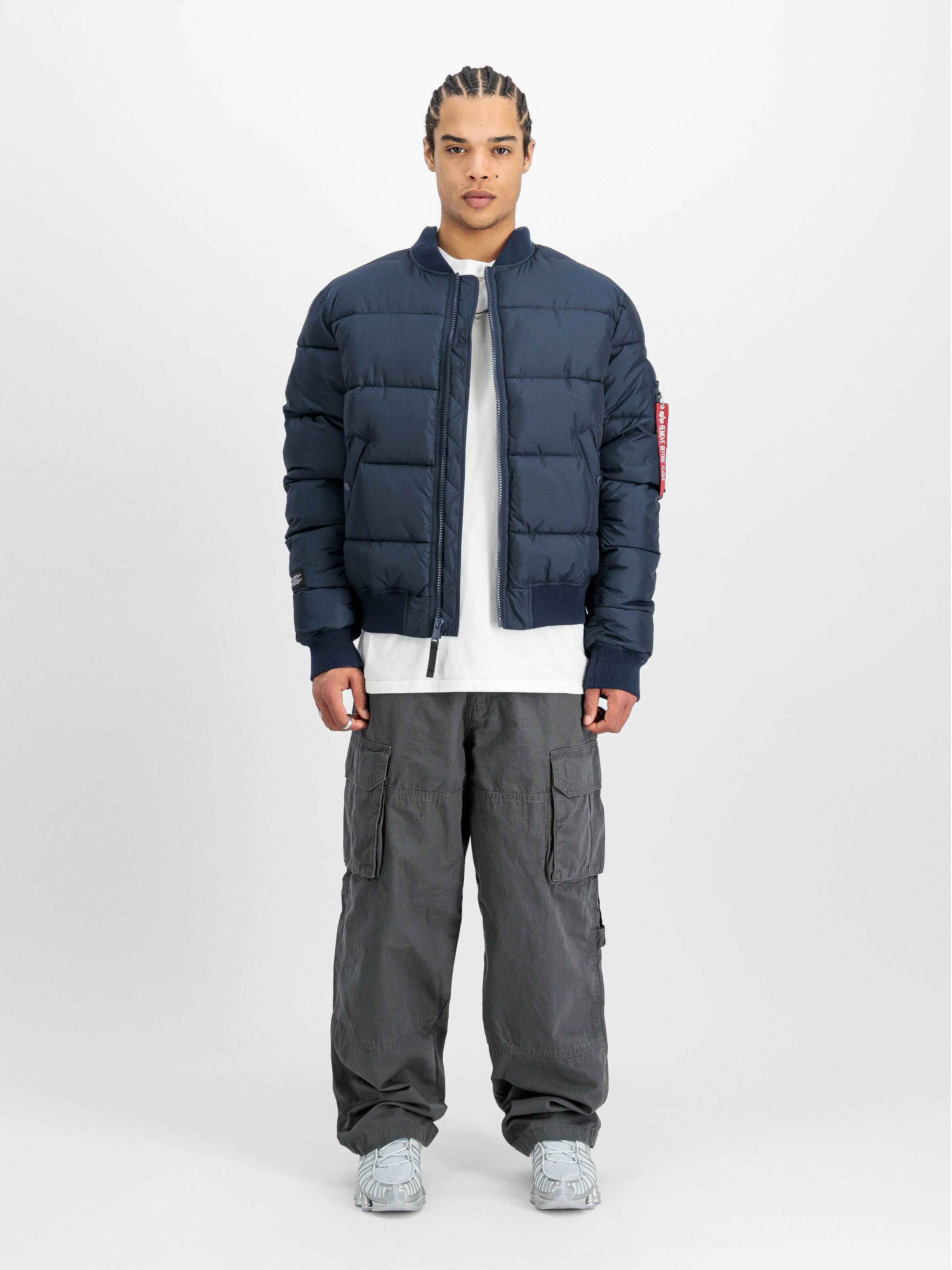 MA-1 Logo Puffer Winter Jacket ultra navy 258125_697_2_model_00001_163683