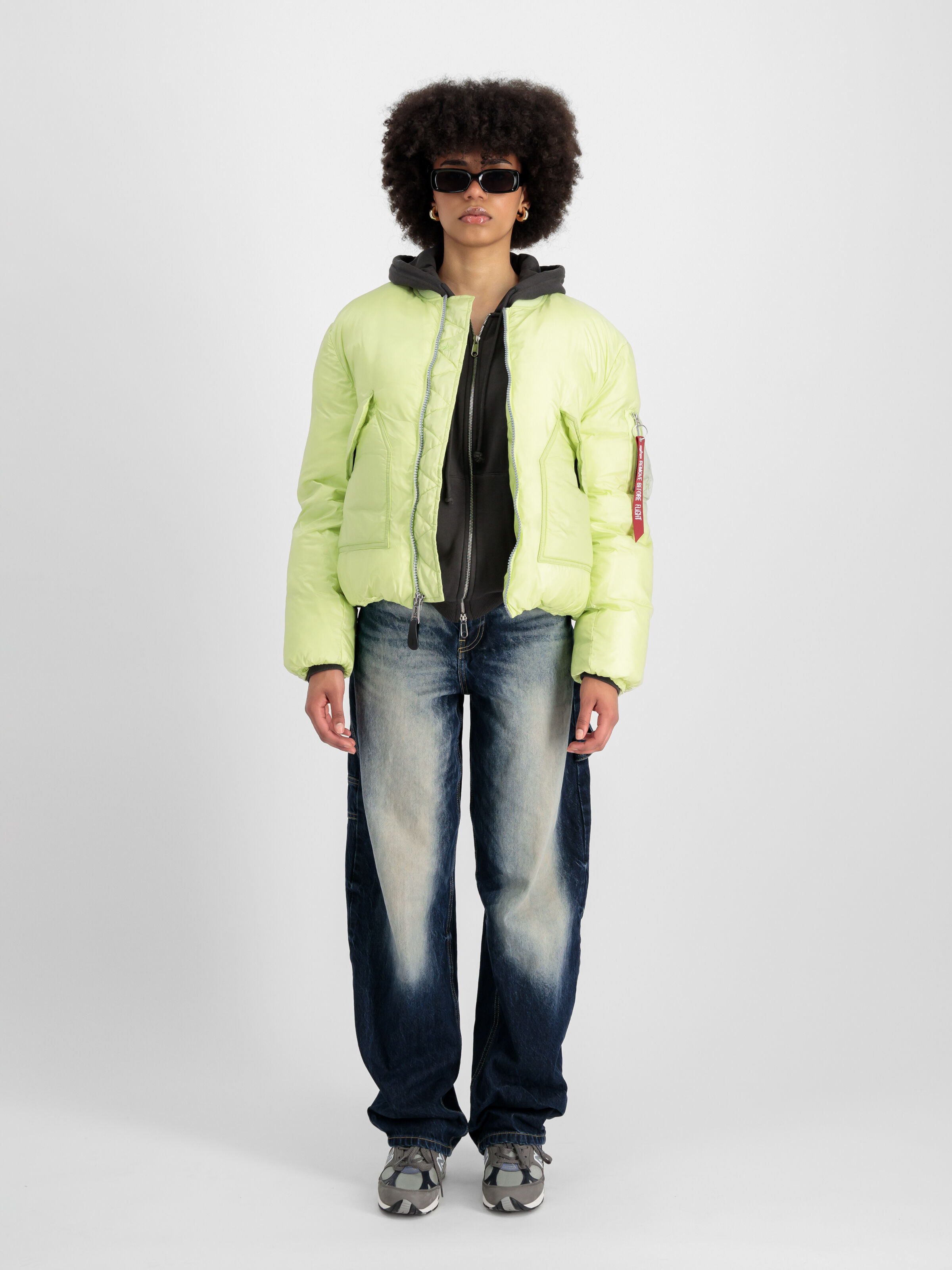 MA-1 Padded Bomber Jacket Women Arctic Lime 148004_722_2_model_00001_99480
