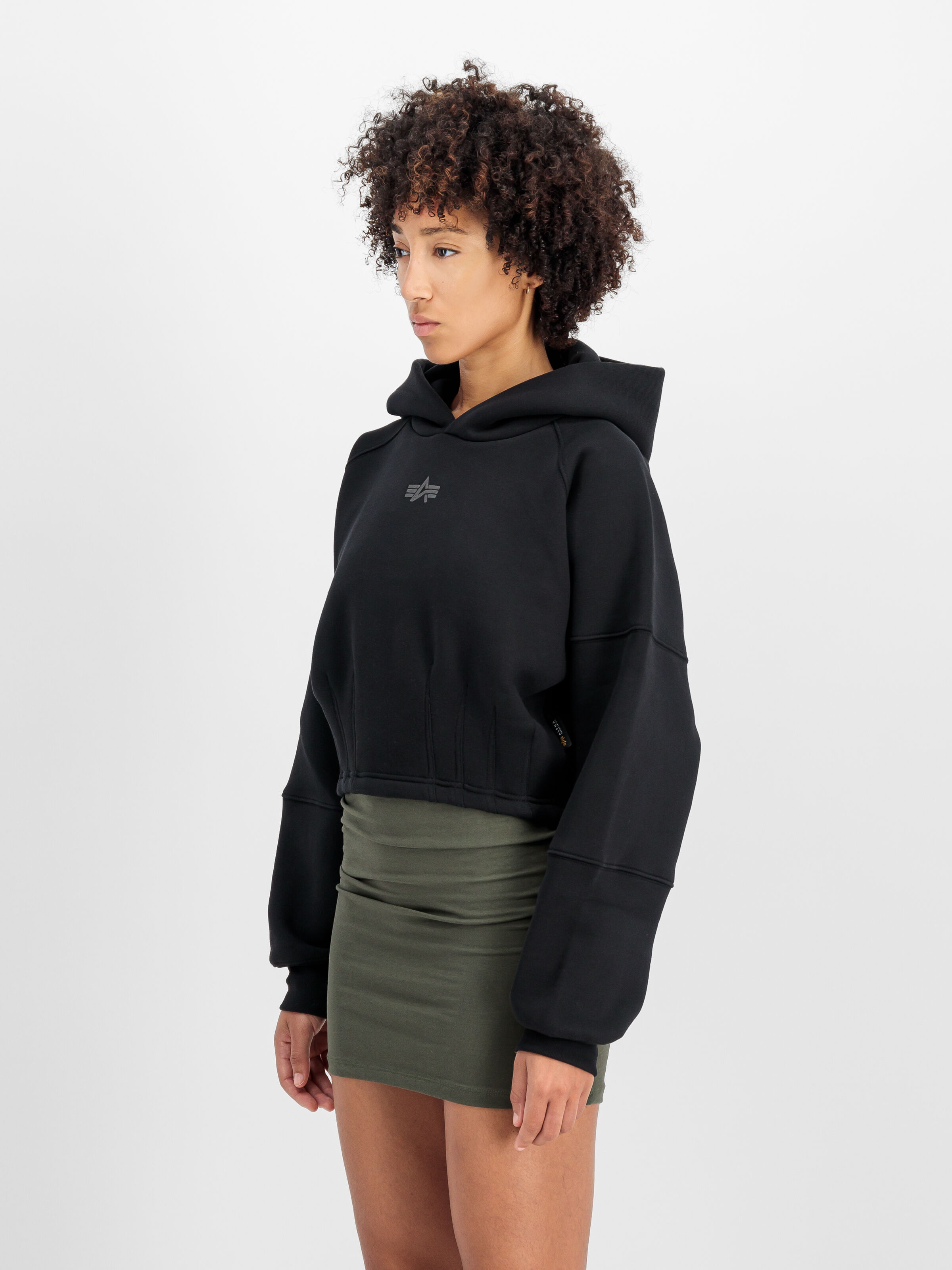 Waisted Hoodie Women black 148041_03_2_model_00003_106615