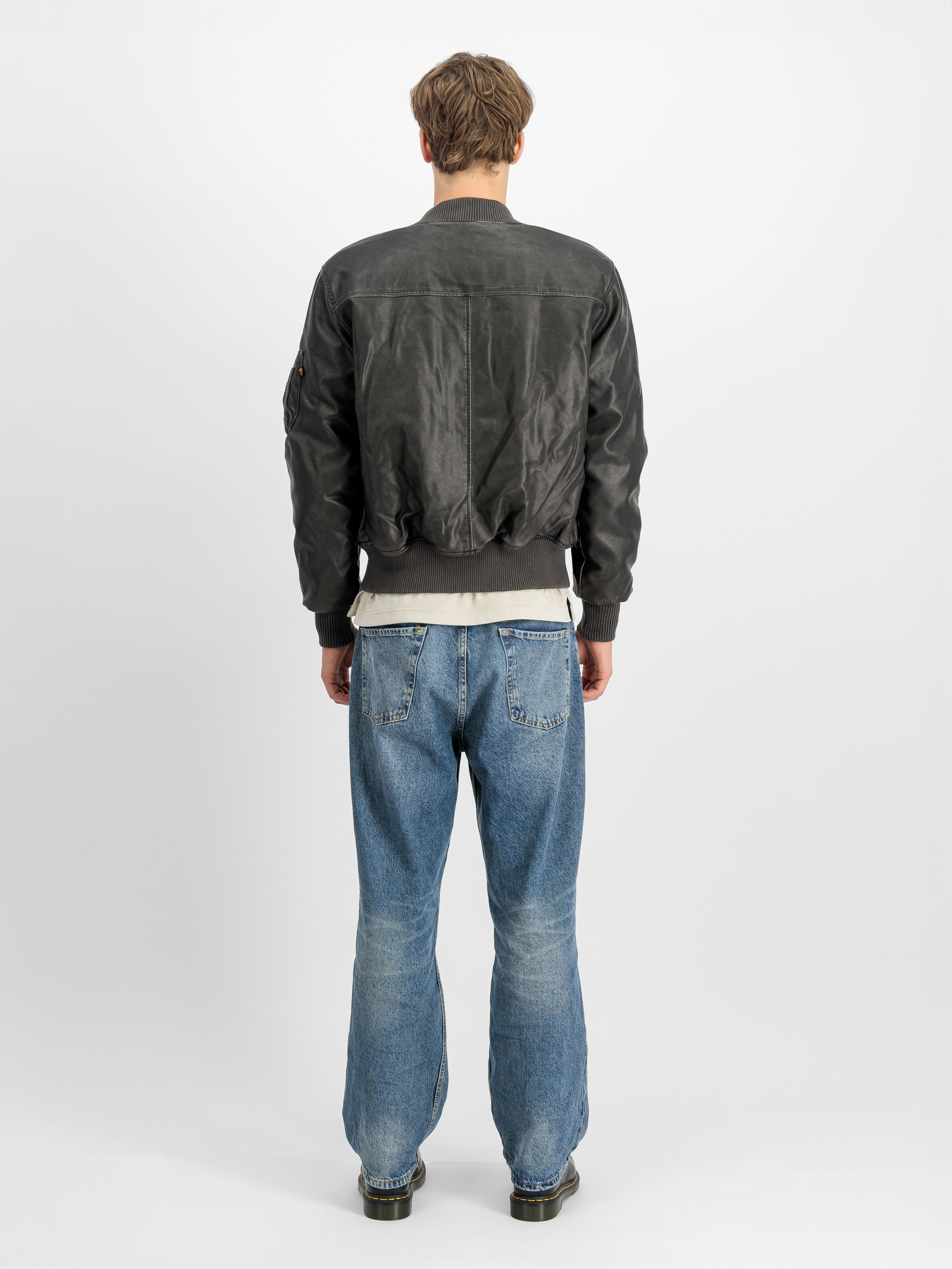 MA-1 Faux Leather Vintage Bomber Jacket black 148131_03_2_model_00002_107521
