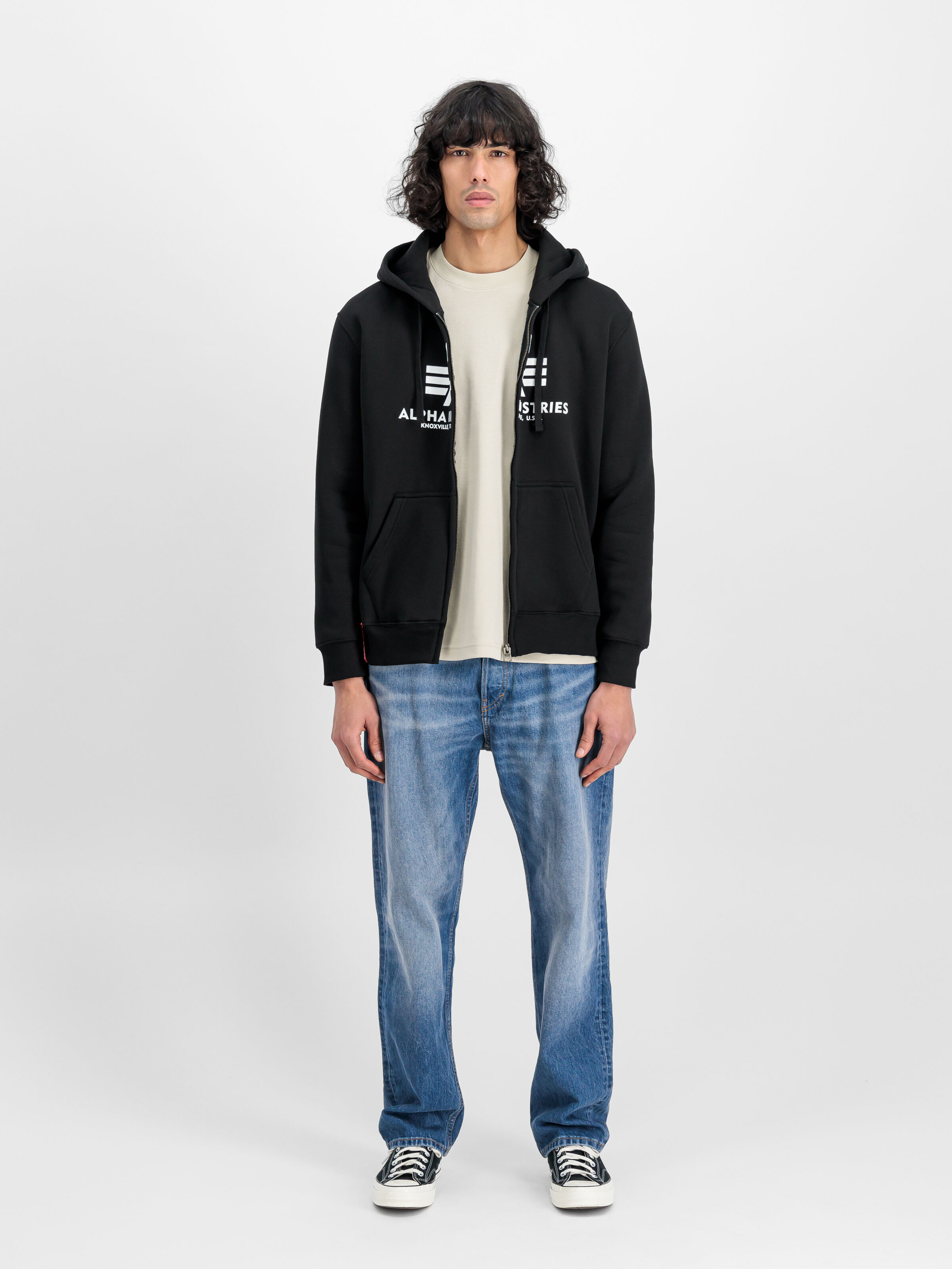 Basic Big Logo Zip Hoodie black 178325_03_2_model_00001_128195