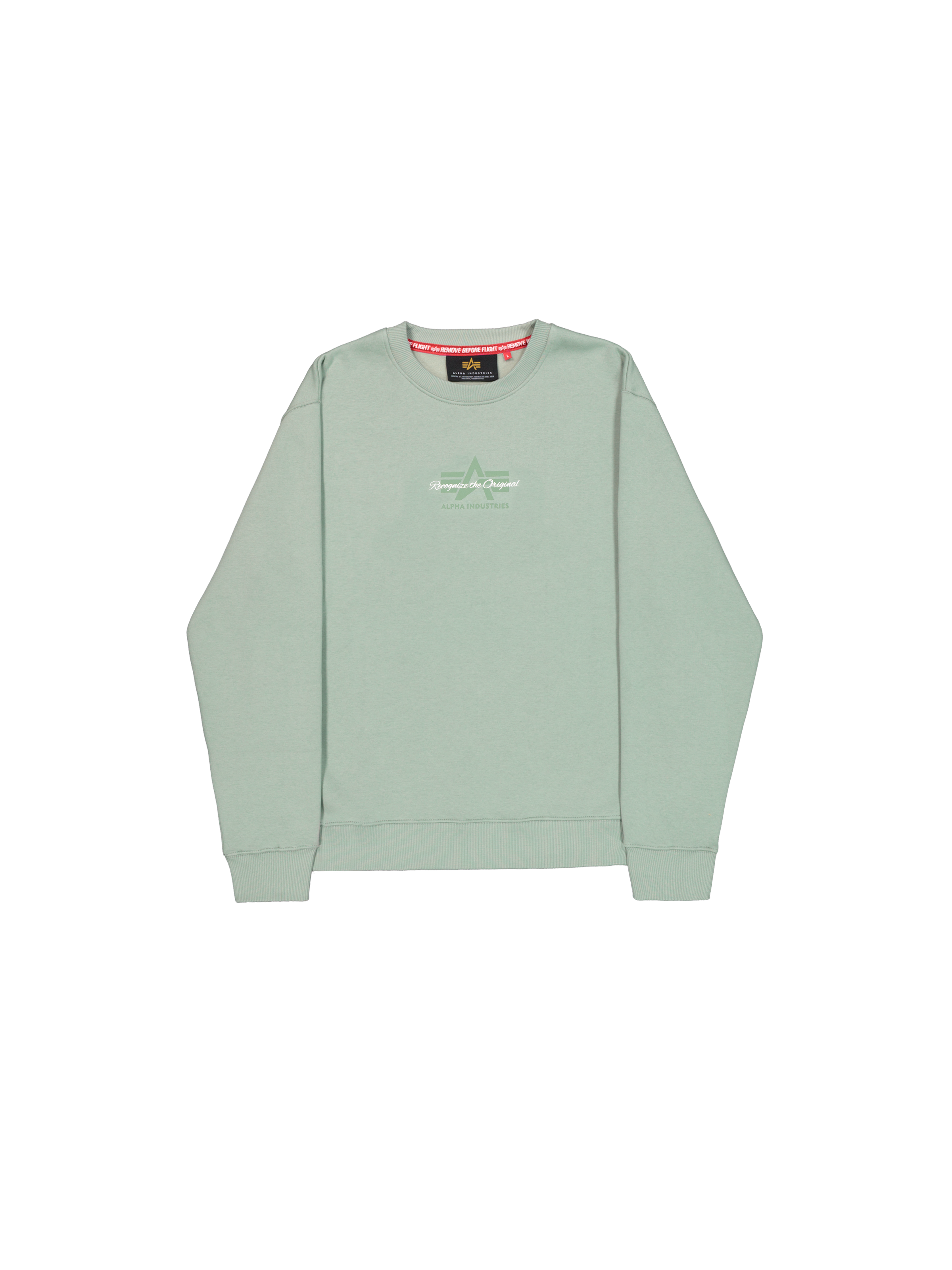 Foam Mid Logo Sweatshirt frost green 266305_30_1_flatlay_00001_189520.png