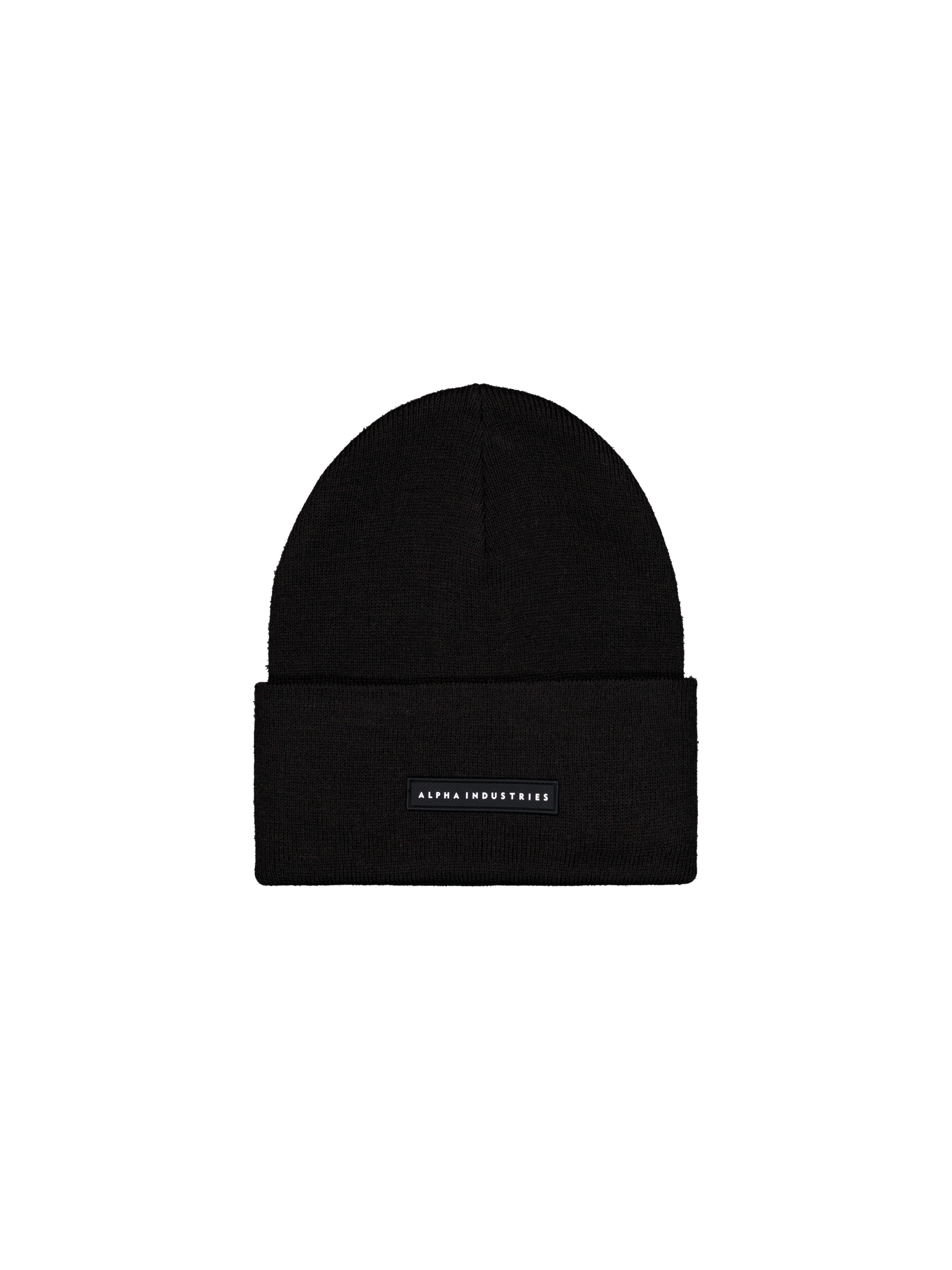 Rubber Logo Beanie black 258902_03_1_flatlay_00001_161893.png