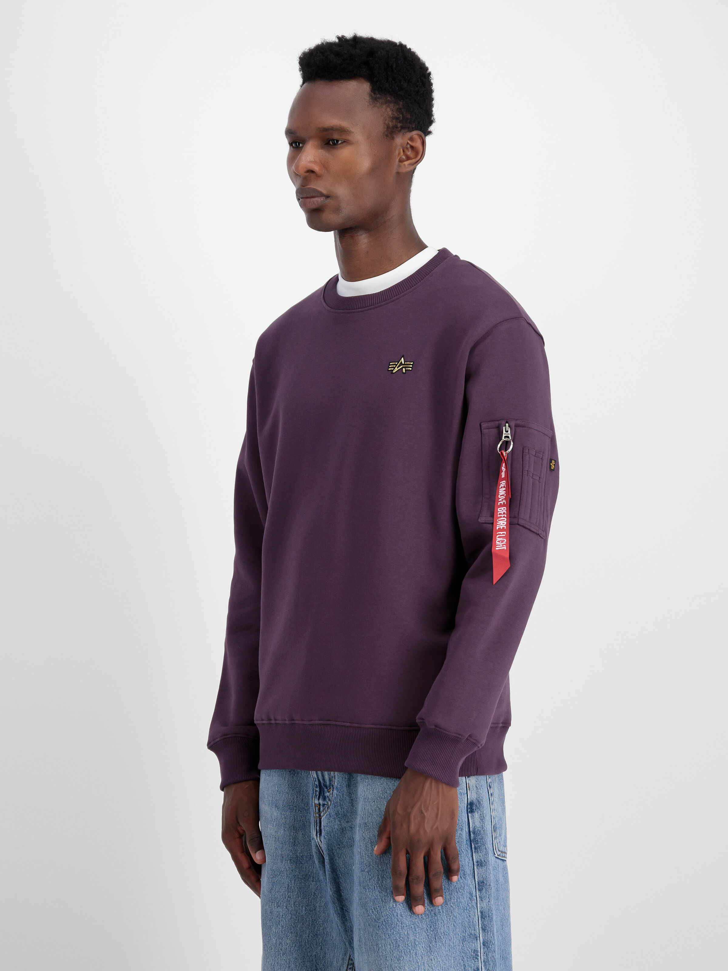 3D Small Logo Sweatshirt Plum 148309_719_2_model_00003_98568