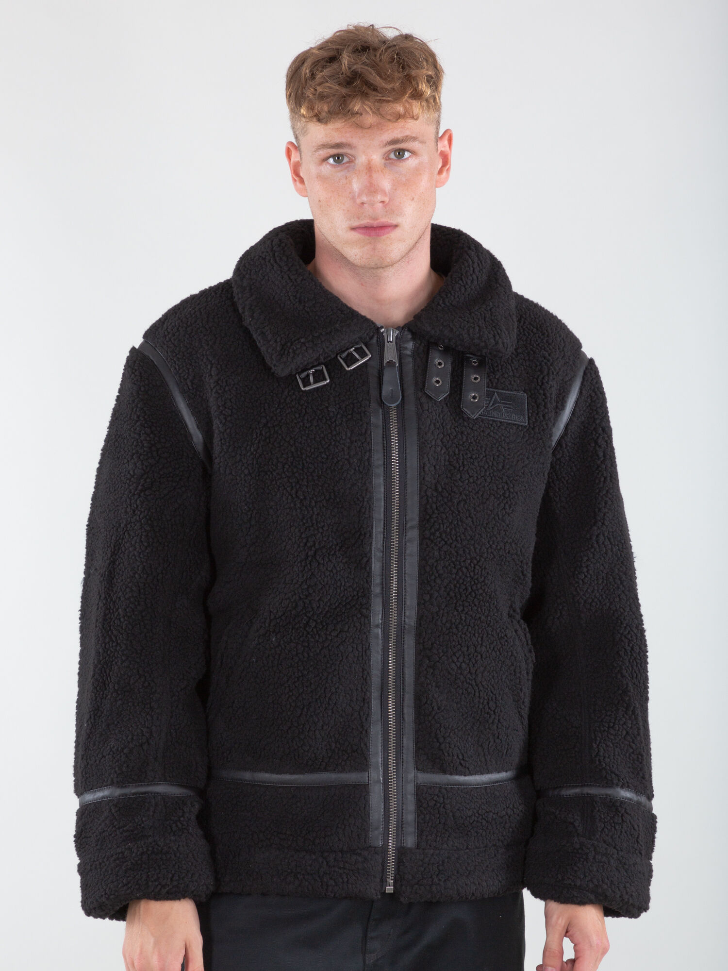 B-3 Teddy Bomber Jacket black 118118_03_alpha_industries_b3_teddy_006_124287