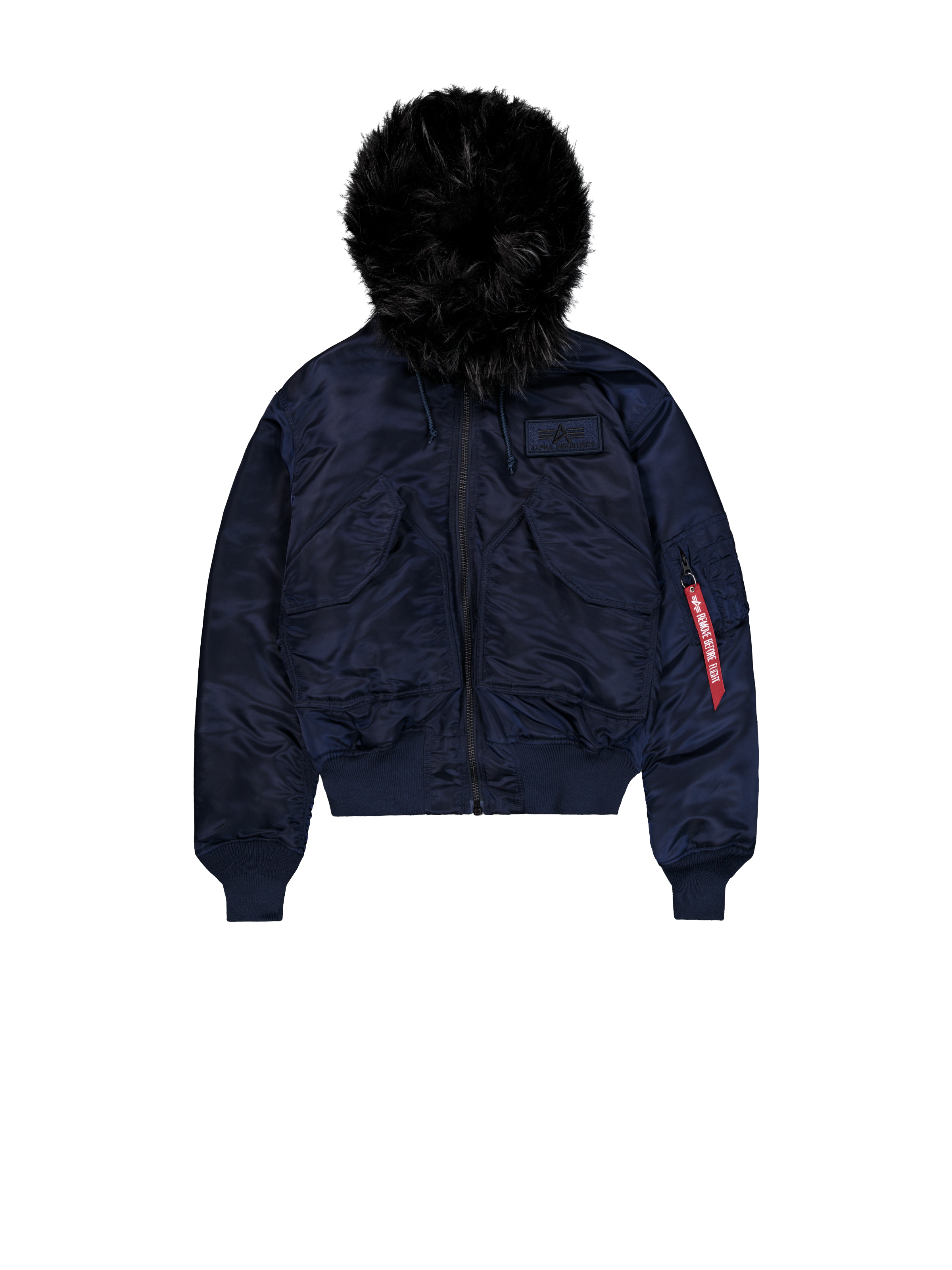 45/P Hooded Custom Bomber Jacket ultra navy 113145_697_1_flatlay_00001_162261.png