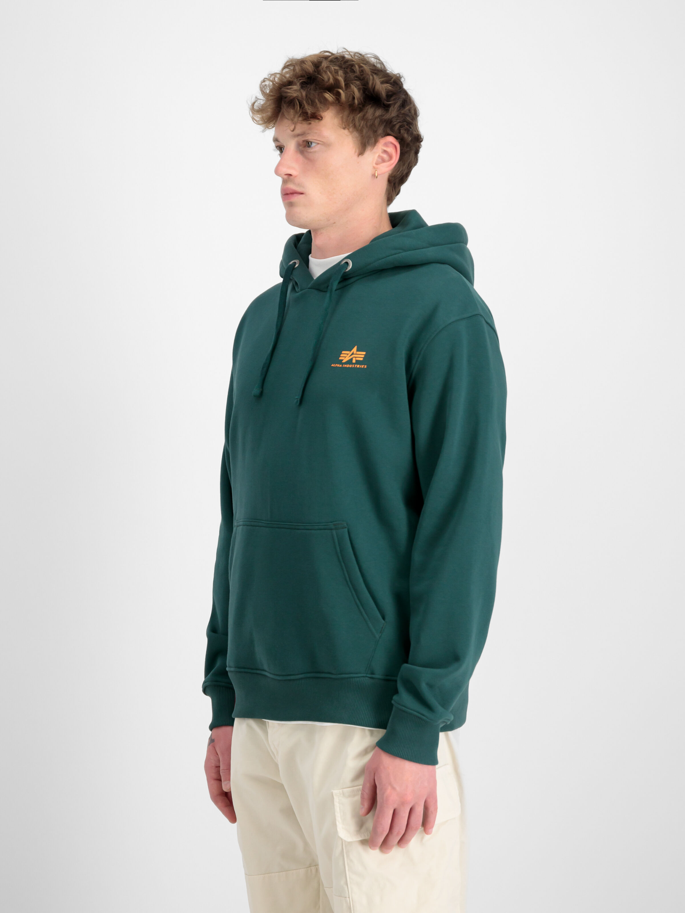 Basic Small Logo Hoodie Force Green 196318_720_2_model_00003_96968