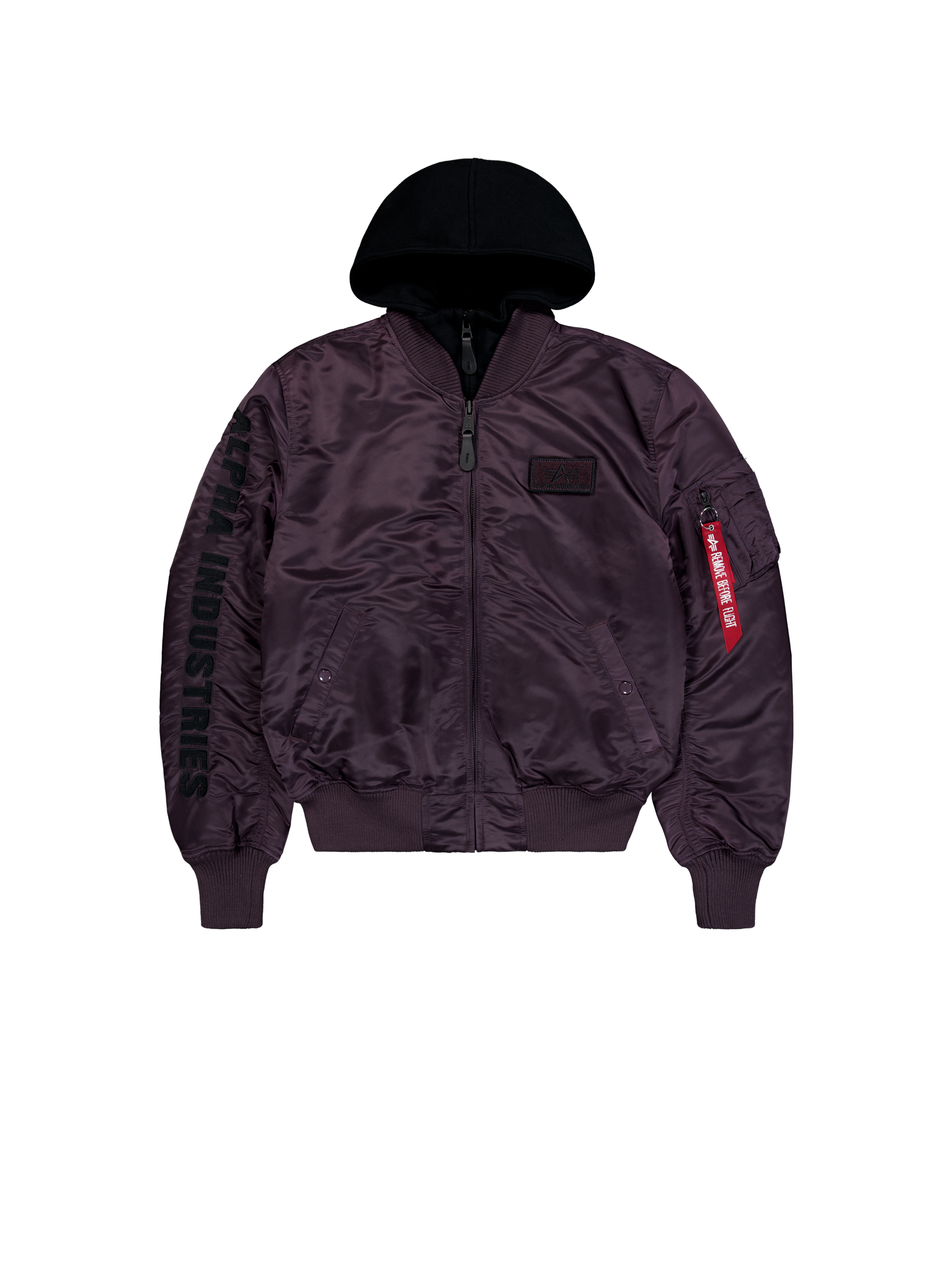 MA-1 D-Tec Sleeve Embroidery Bomber Jacket Plum 133104_719_1_flatlay_00001_97677.png