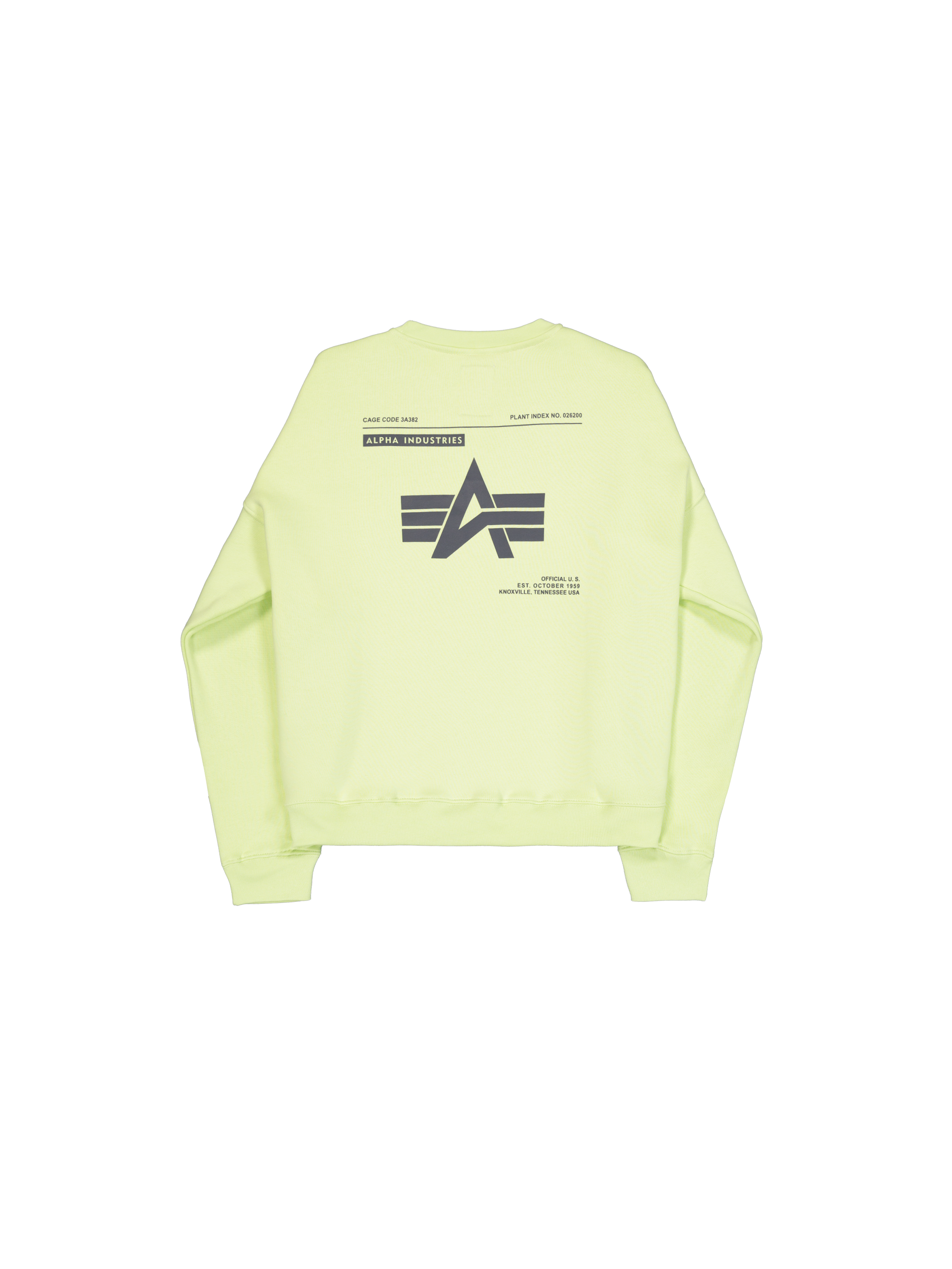 Logo Backprint Sweatshirt Arctic Lime 146304_722_1_flatlay_00002_102690