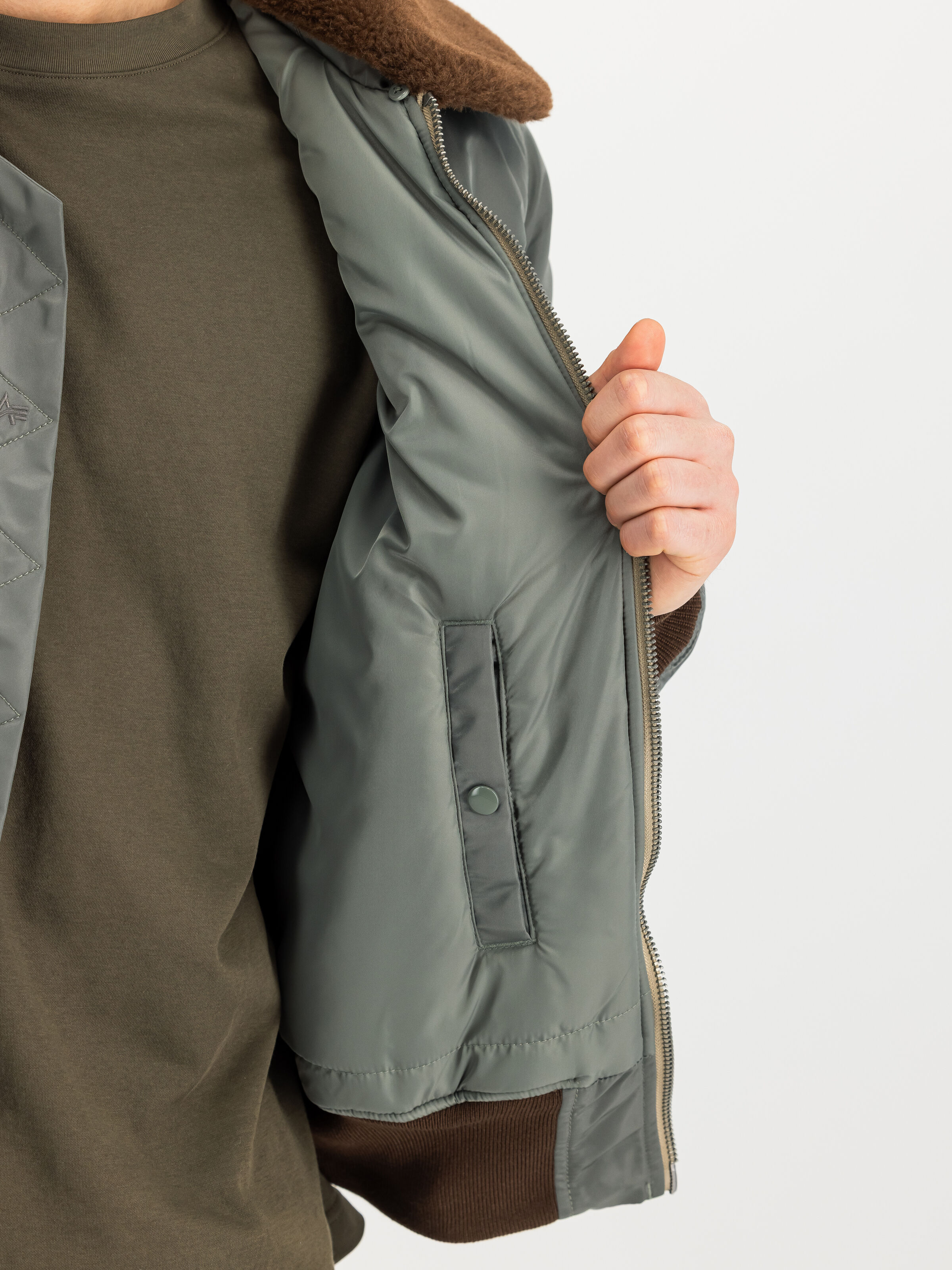 B-15 Intermediate Bomber Jacket vintage green 268161_432_3_detail_00002_232348