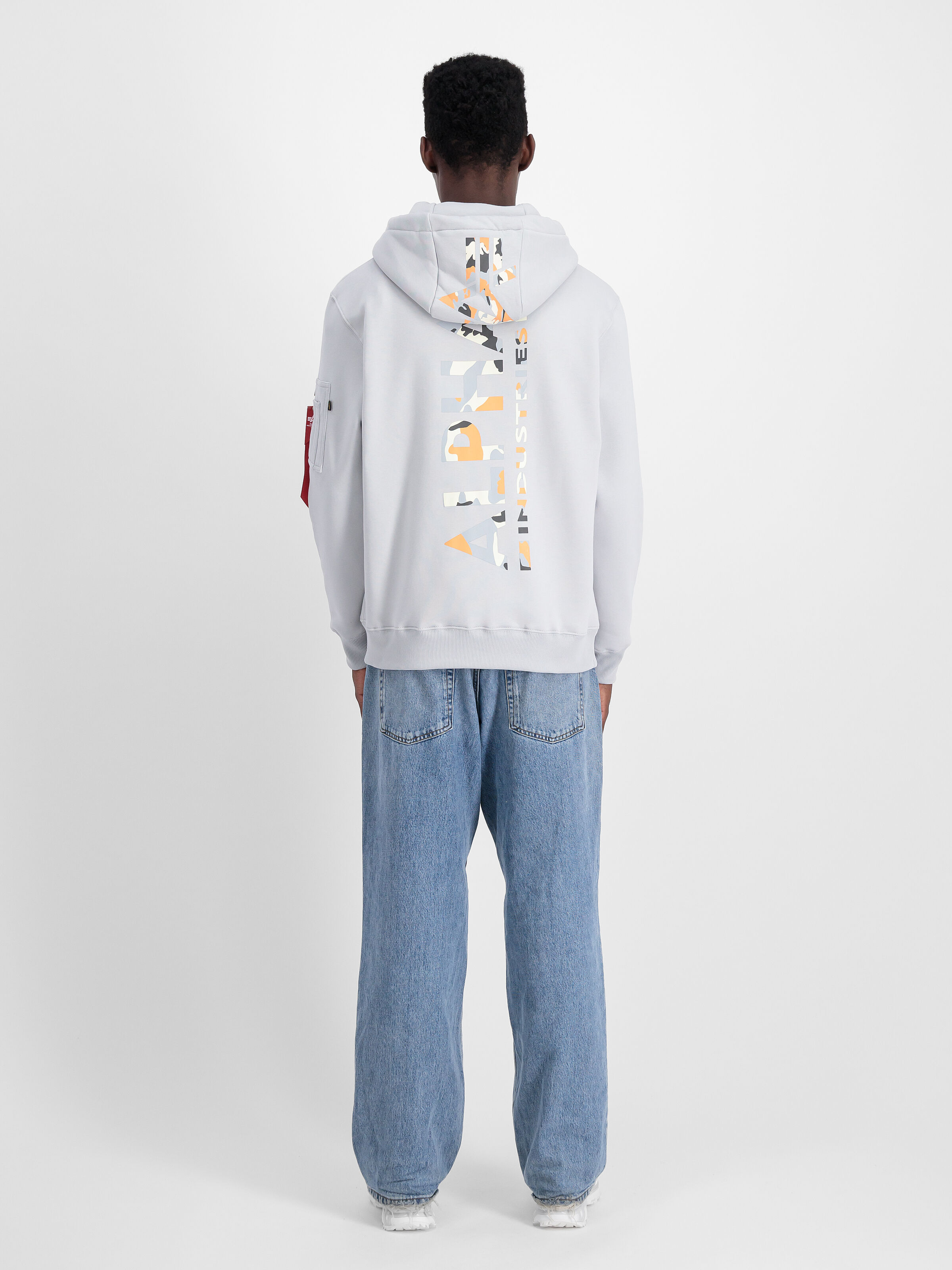 Backprint Camo Print Hoodie pastel grey 178318CP_666_2_model_00002_173523