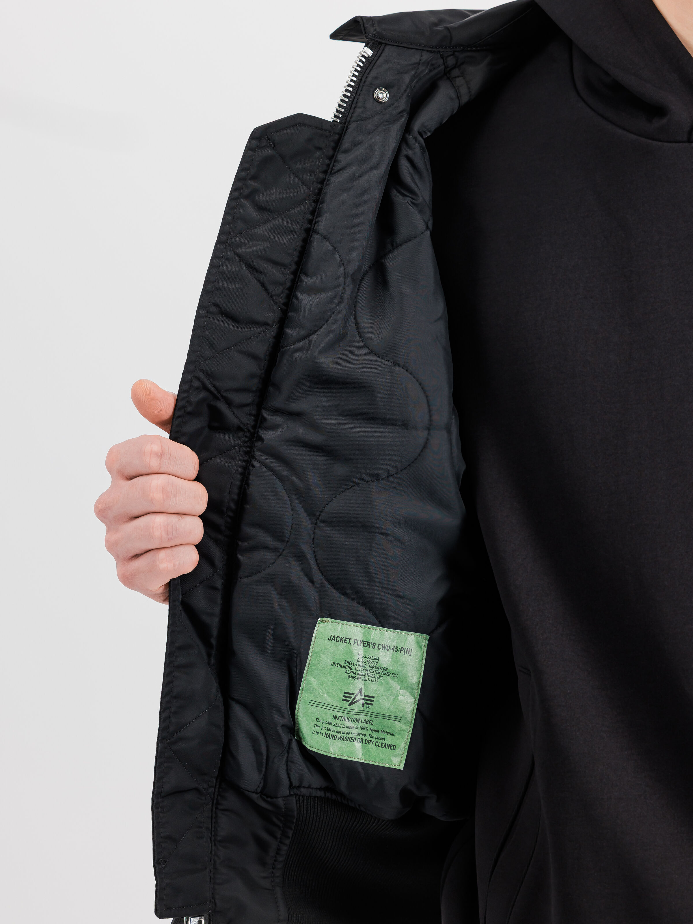 ALPHA x THUG CLUB CWU-45P RIVET Bomber Jacket black 258150_03_3_detail_00001_209950