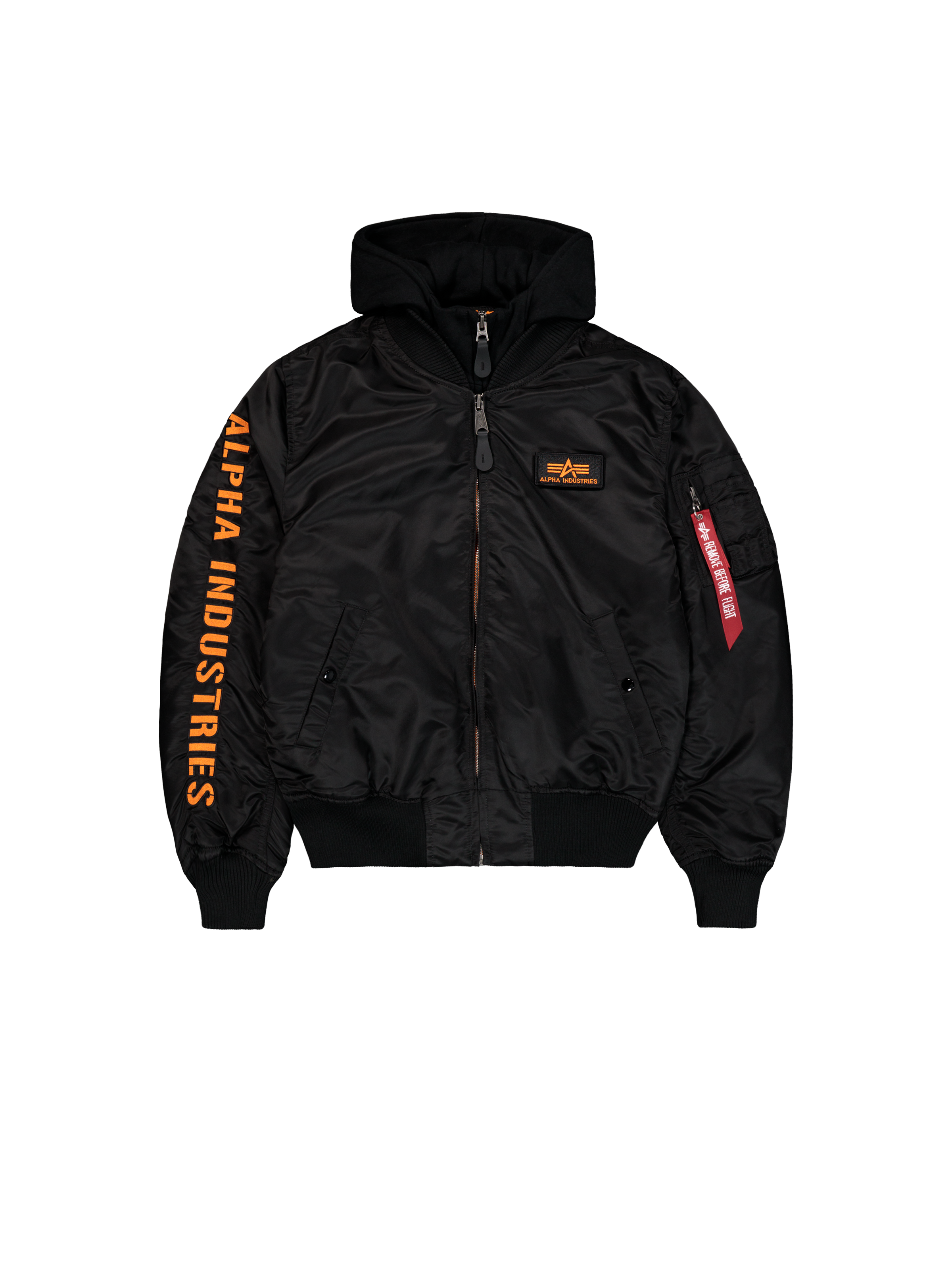 MA-1 D-Tec Sleeve Embroidery Bomber Jacket black/orange 133104_241_1_flatlay_00001_187039.png