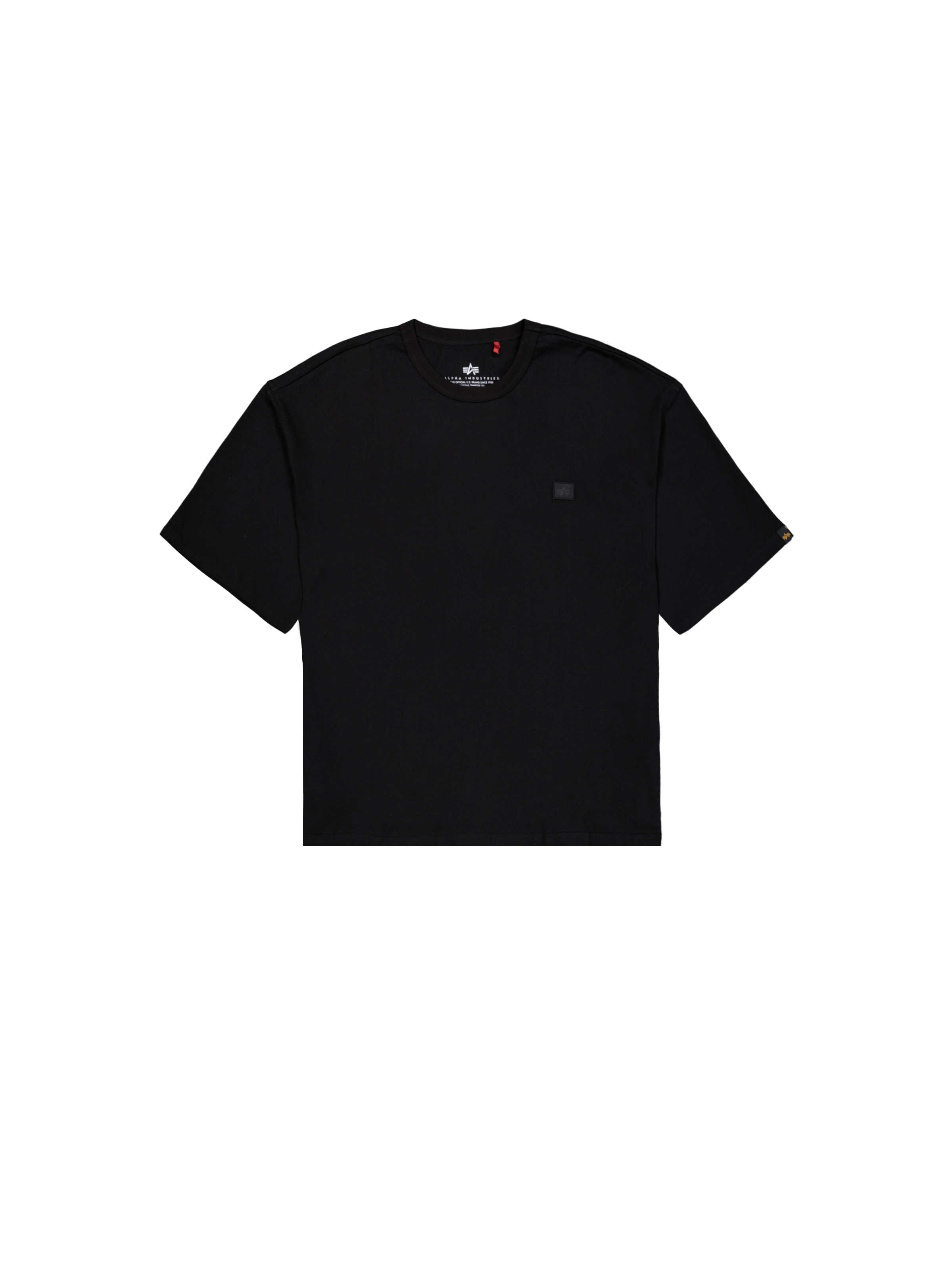 Alpha Essentials Rubber Logo T-Shirt black