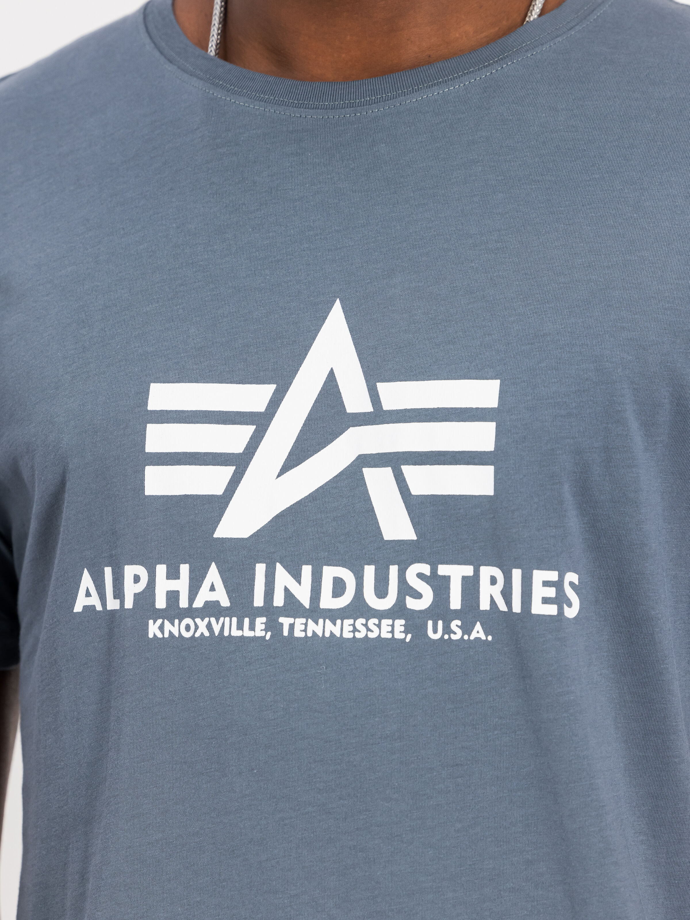Basic Big Logo T-Shirt denim blue 100501_439_3_detail_00001_161023
