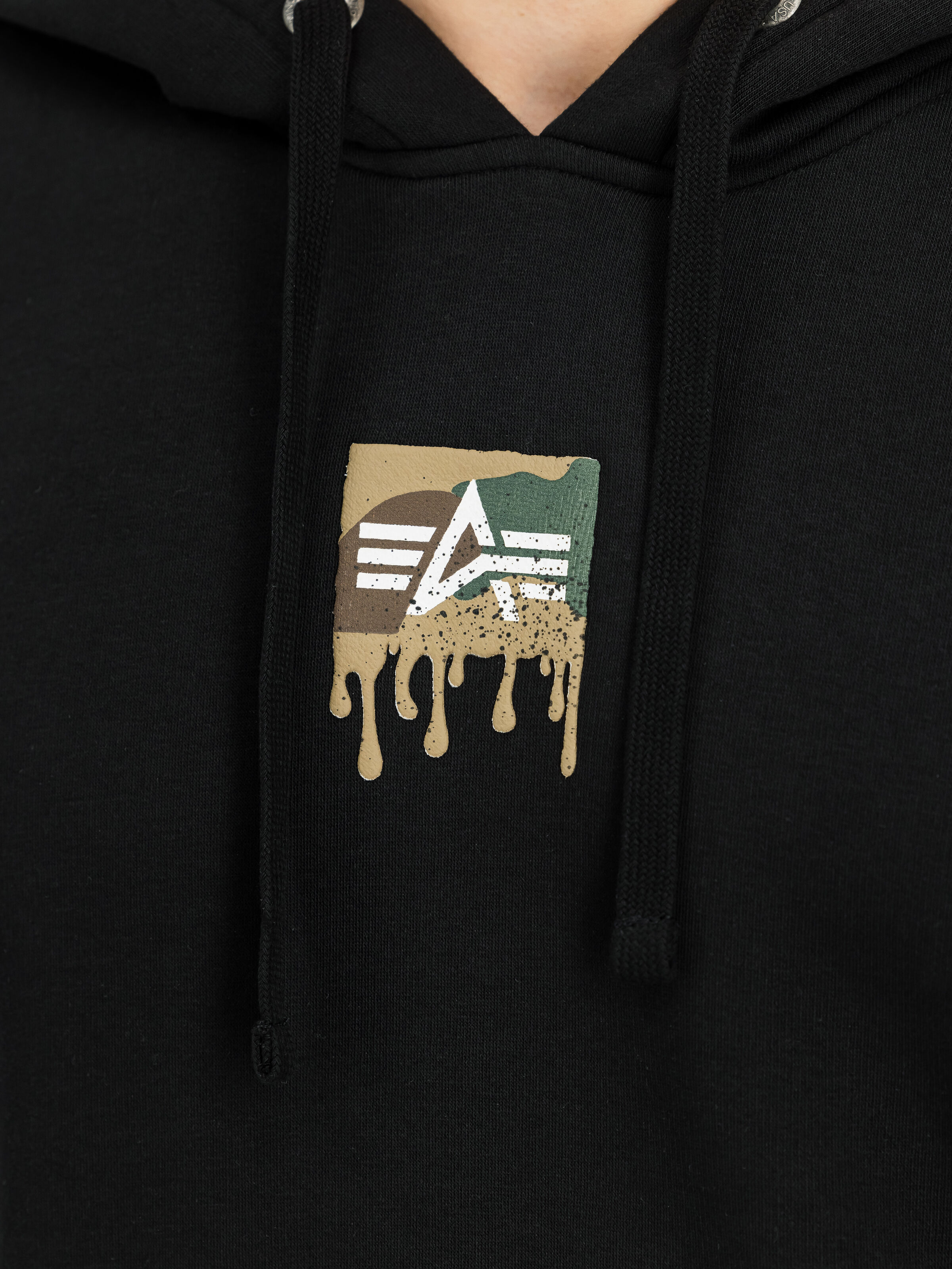Dripping Camo Print Hoodie black 268338_03_3_detail_00001_228439