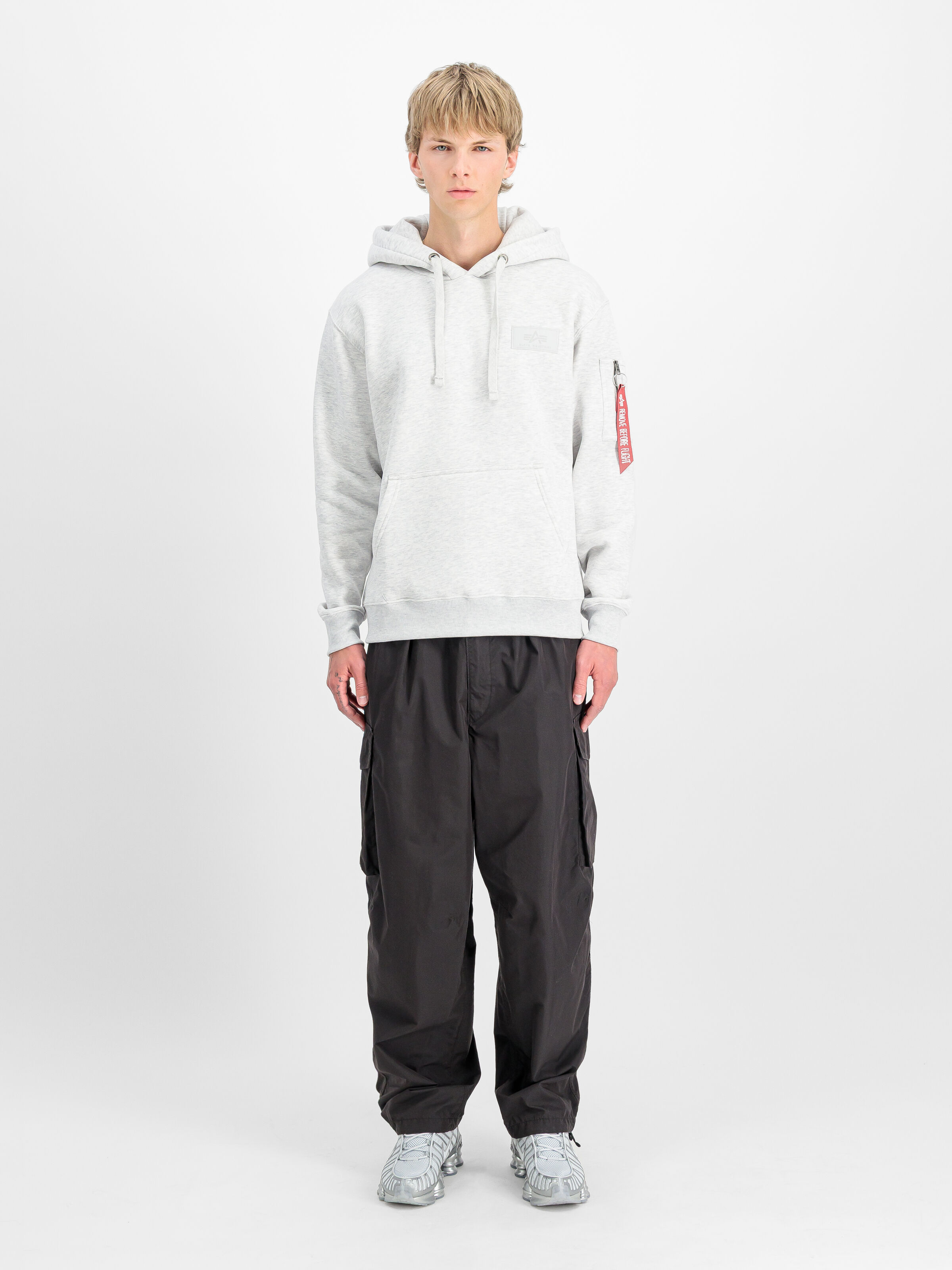 Backprint Hoodie pastel grey melange 178318_752_2_model_00001_173684