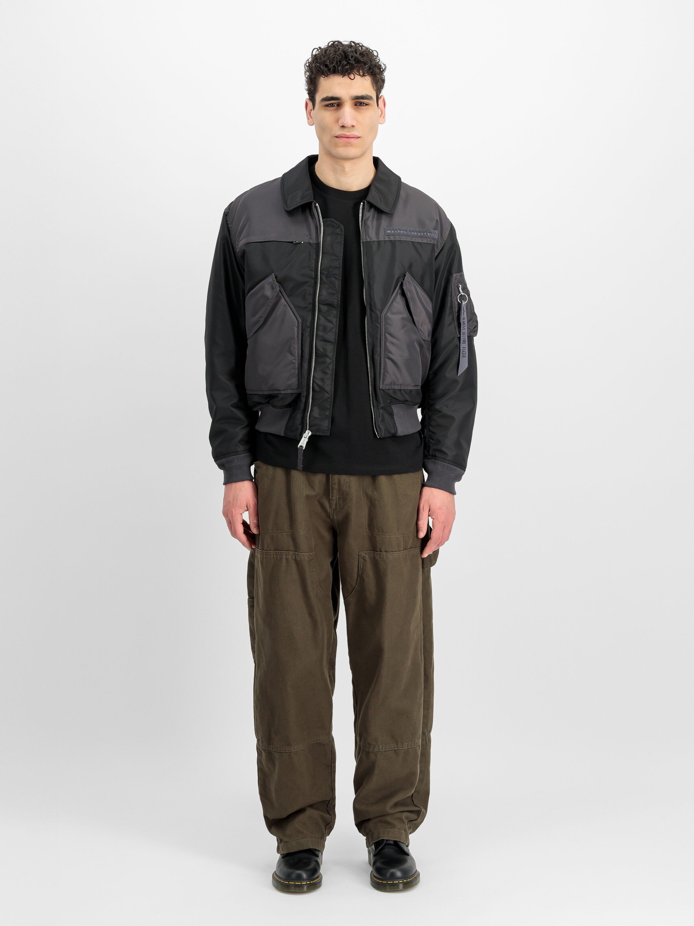 CWU-45/P Colorblock Bomber Jacket black 268126_03_2_model_00001_229059