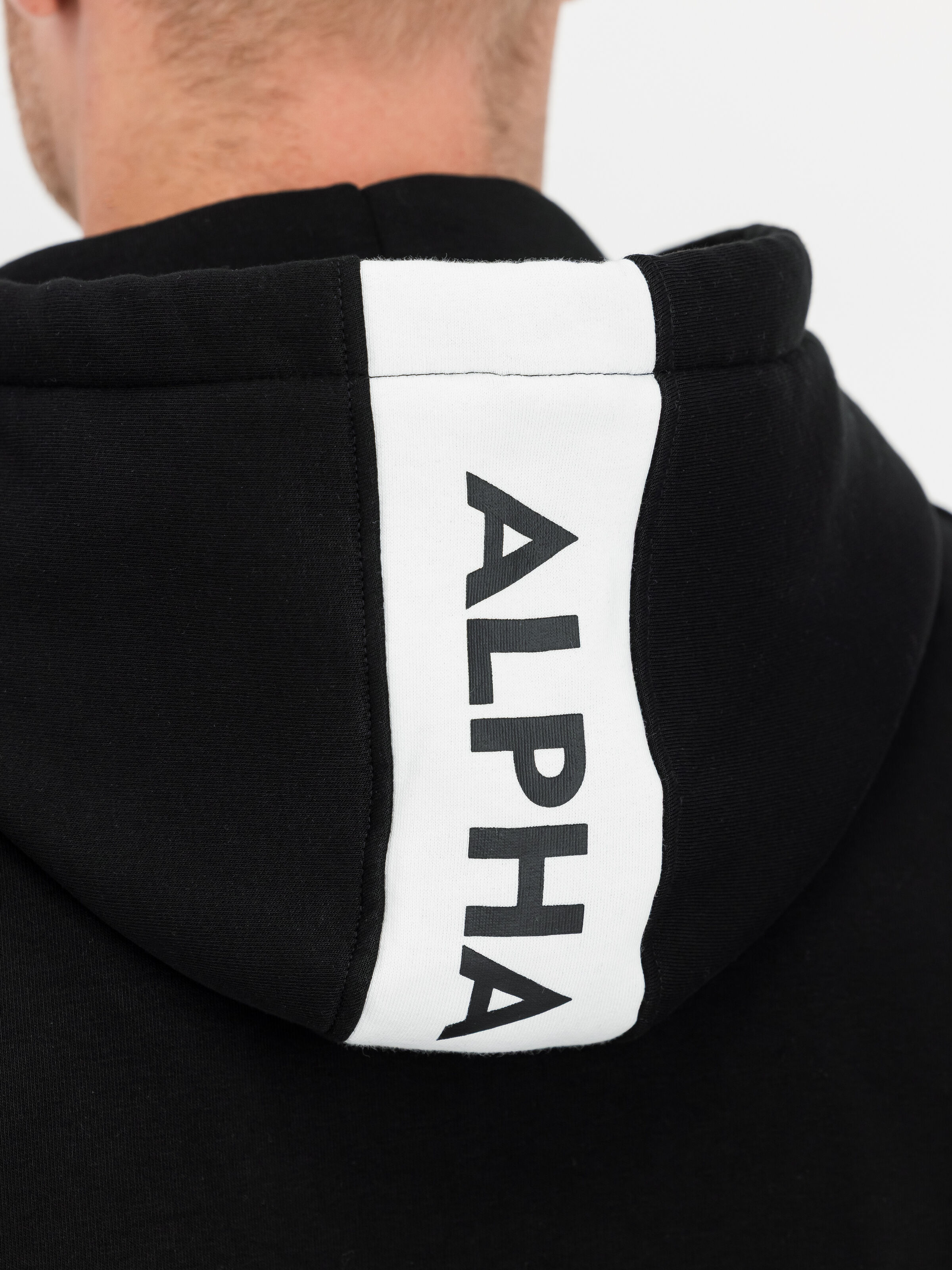 Red Stripe Hoodie black/white 178314_95_3_detail_00002_191486