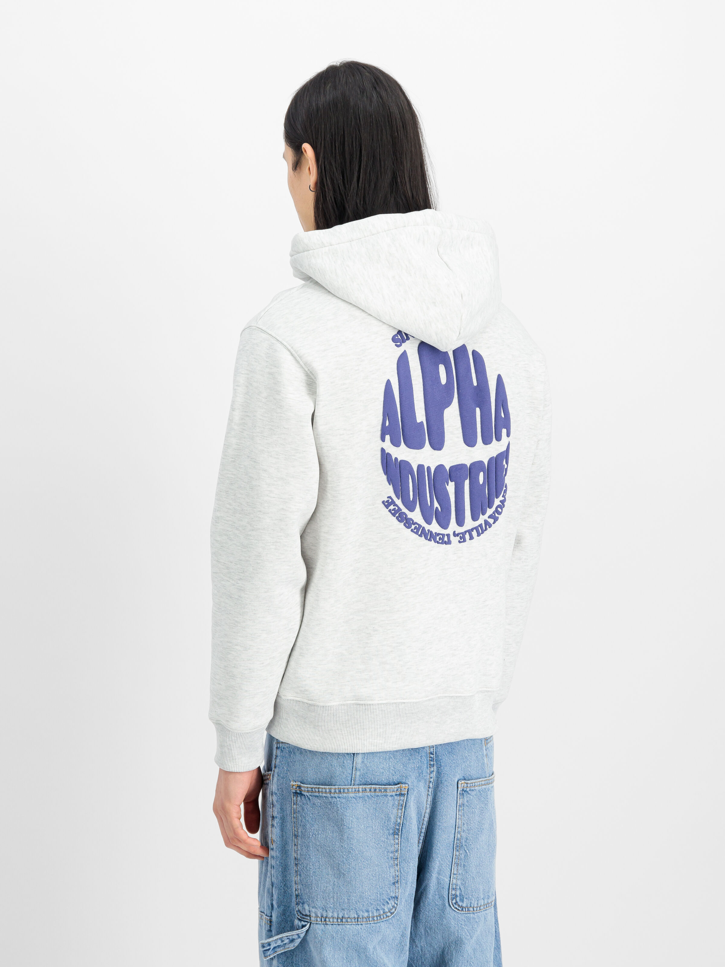Backprint Logo Hoodie pastel grey melange 156336_752_2_model_00004_147798