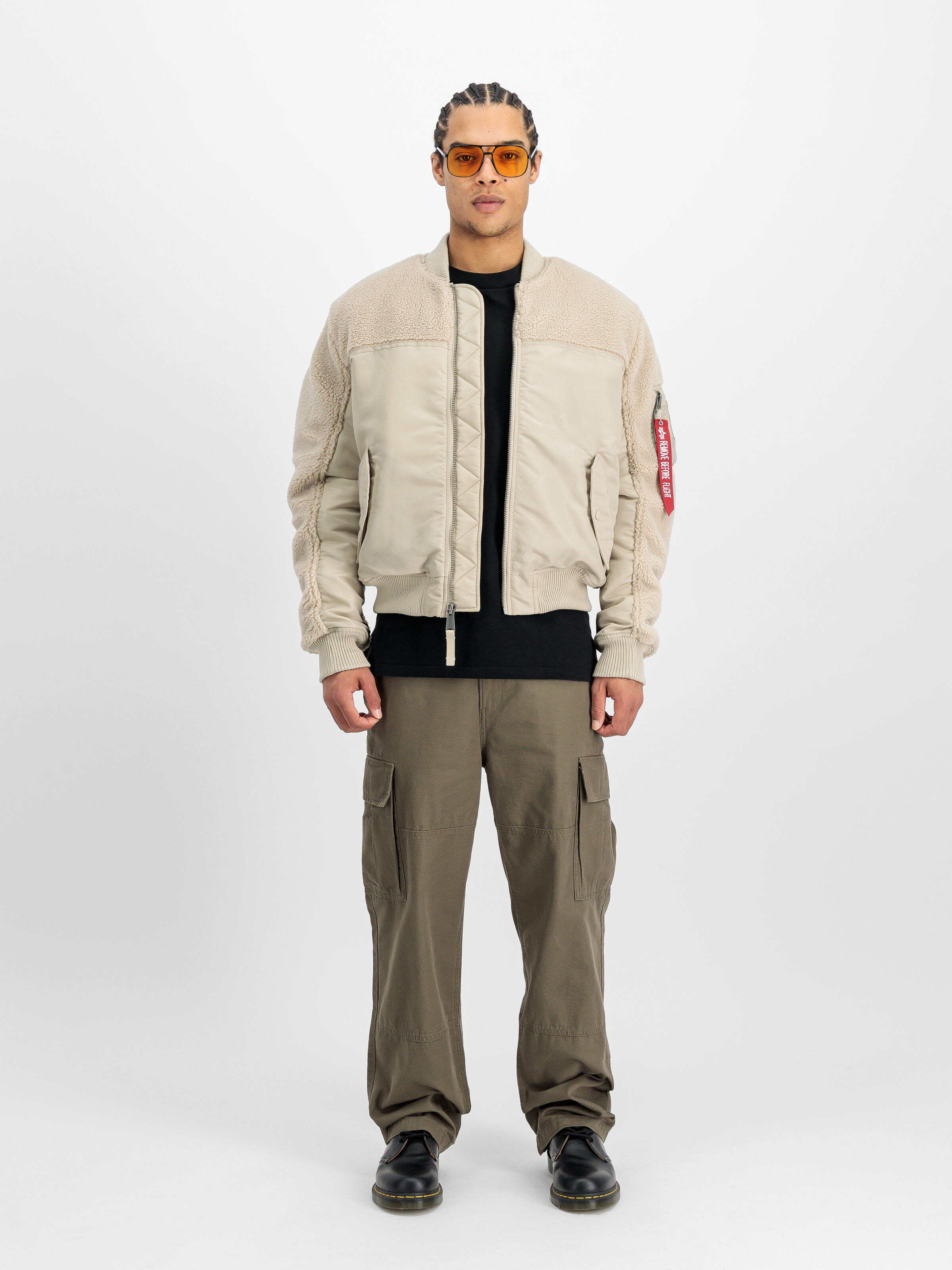 MA-1 Teddy Bomber Jacket organic beige 258118_627_2_model_00001_163187