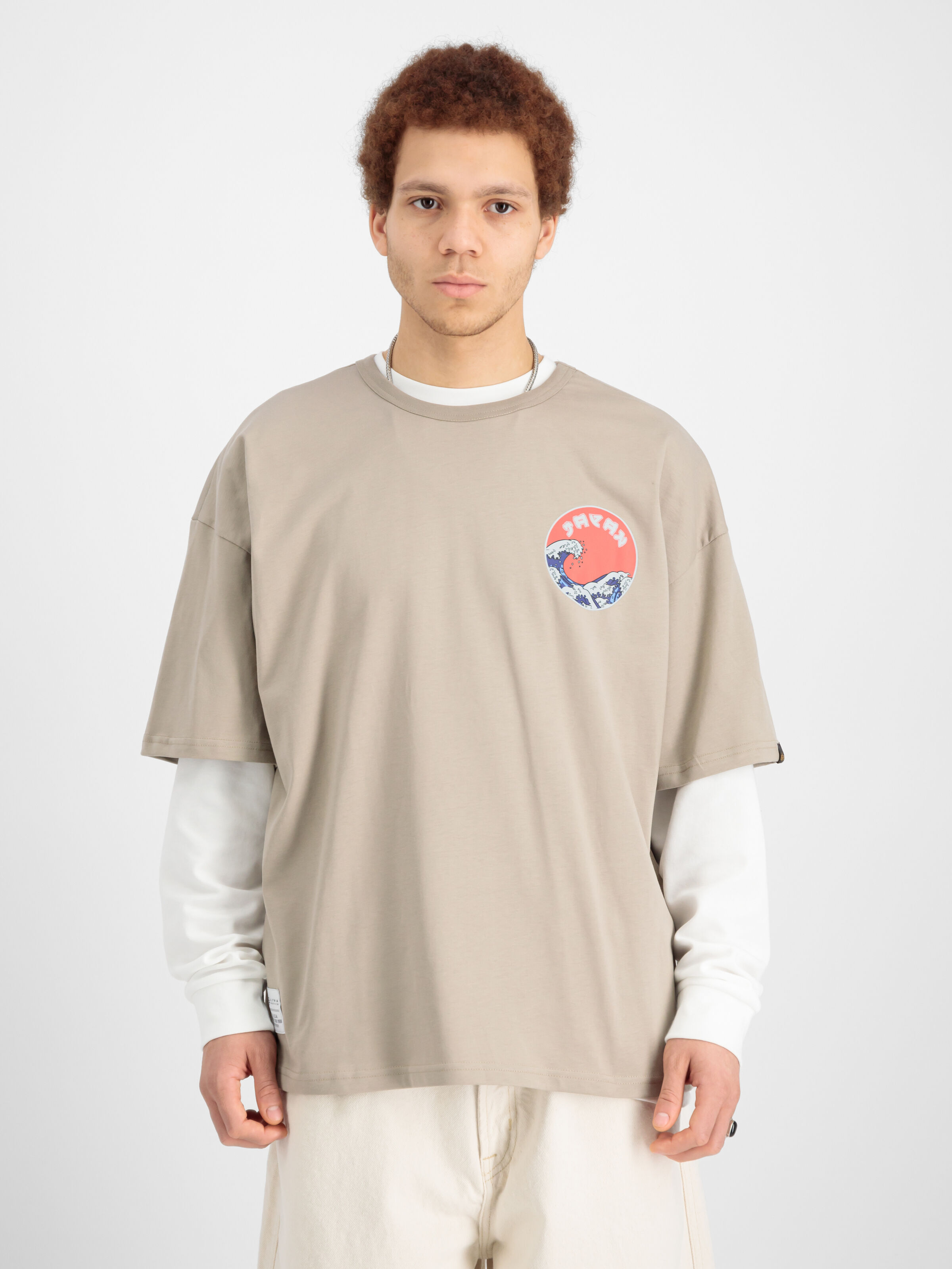 Japan Wave Warrior T-Shirt vintage sand 146513_679_00008_217185