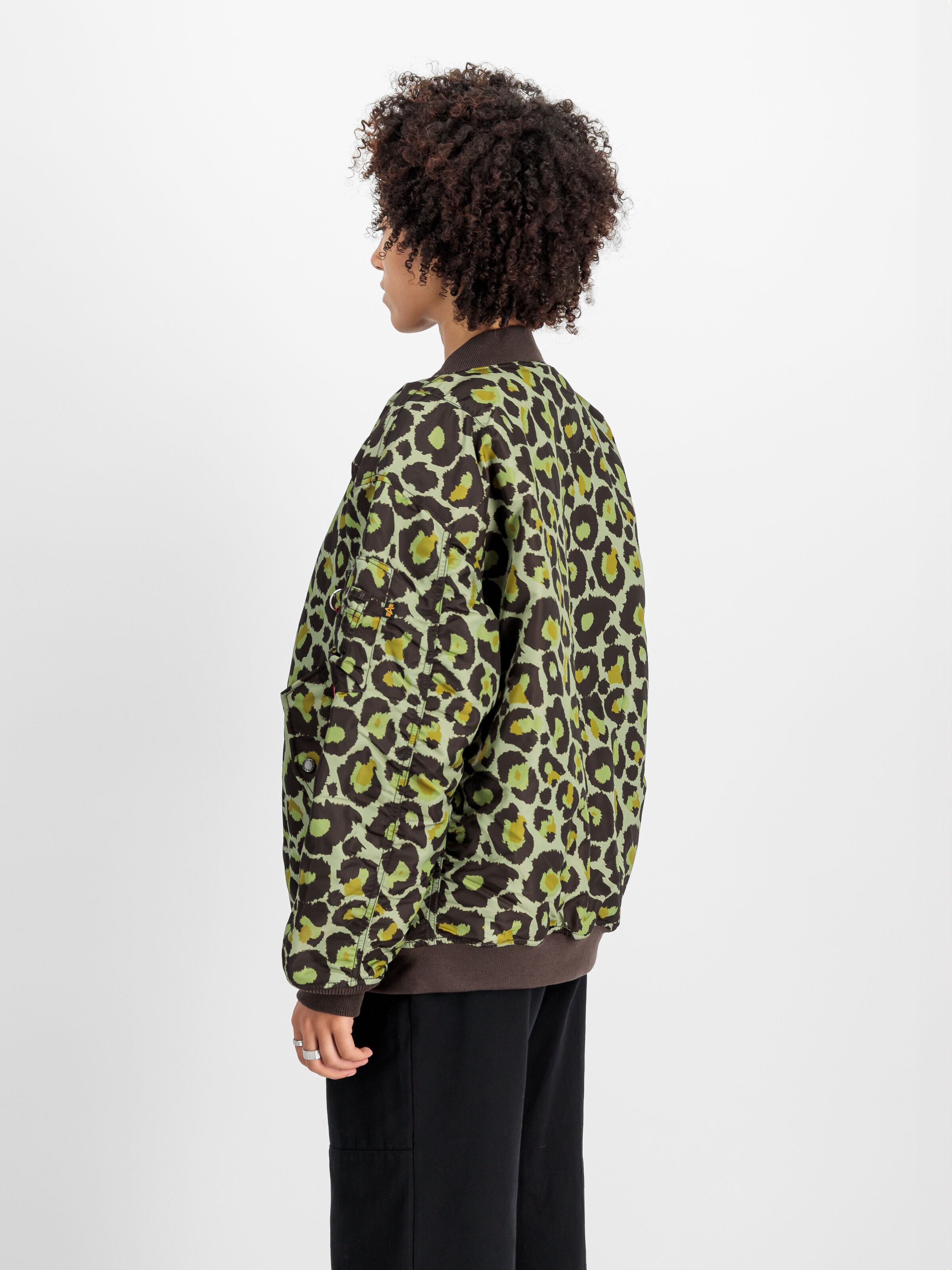 MA-1 Core Camo Bomber Jacket Women olive leo camo 108010C_732_2_model_00004_106986