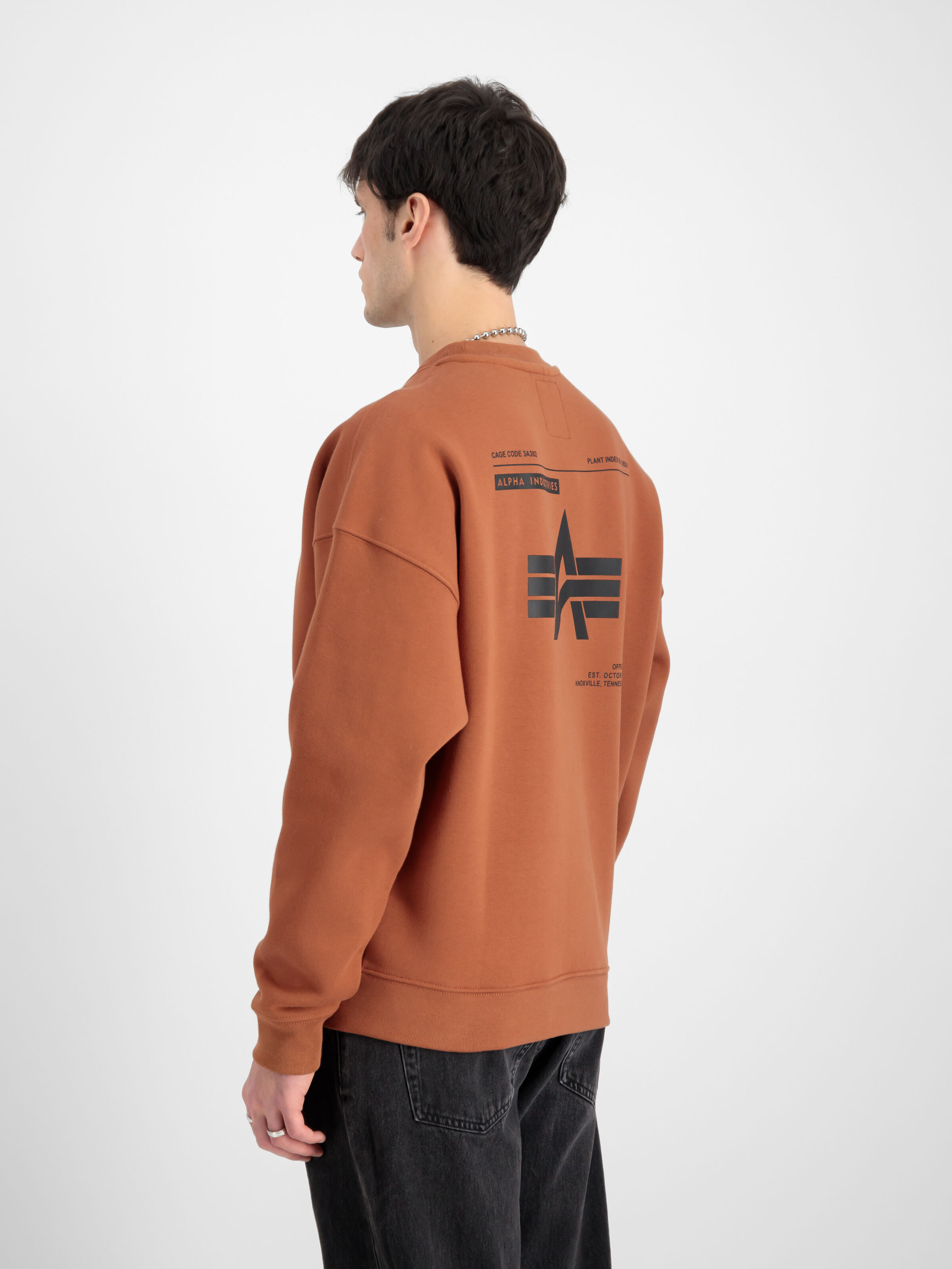 Logo Backprint Sweatshirt hazel brown 146304_709_2_model_00004_126295