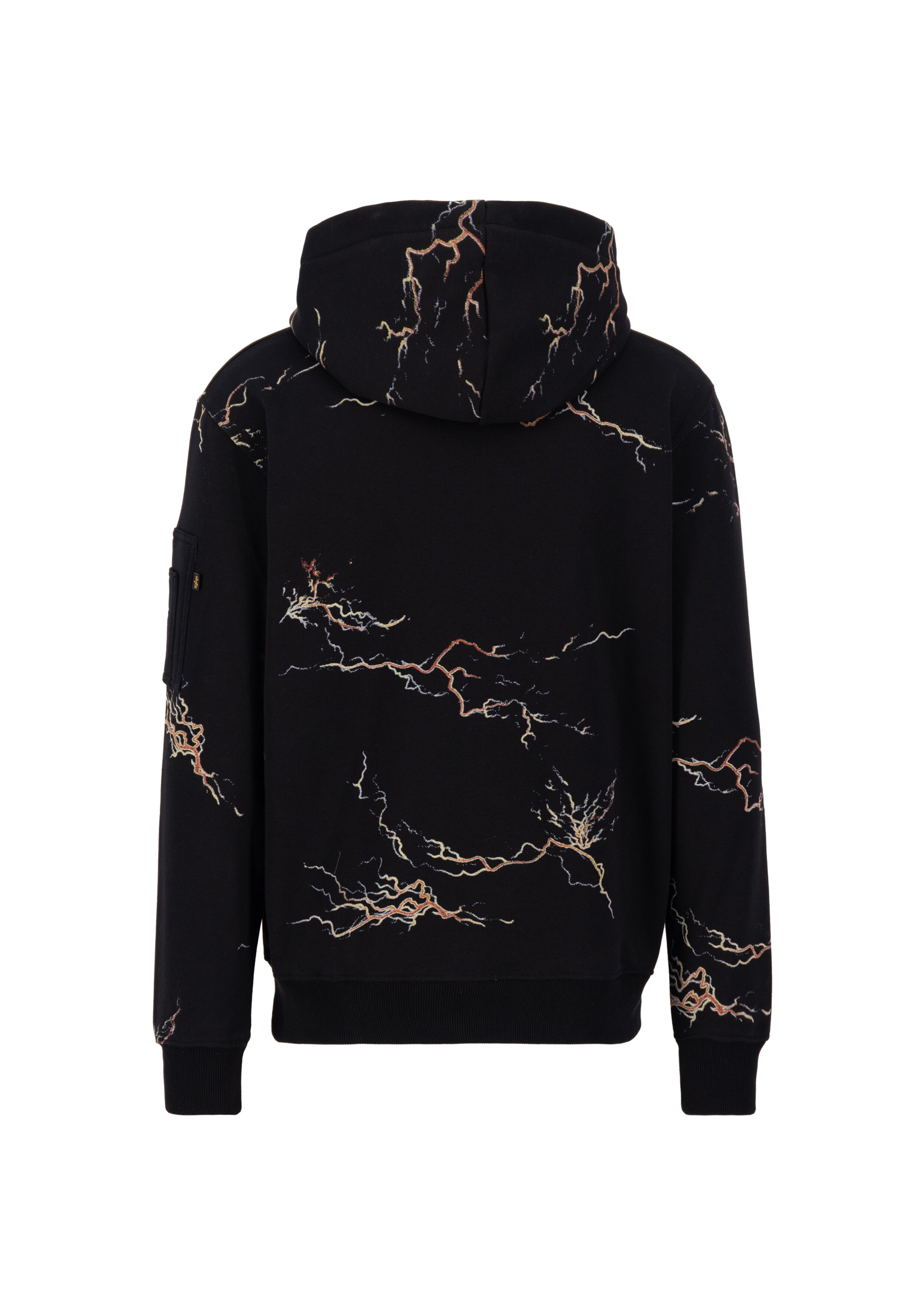 Lightning Allover Print Hoodie black/orange 106330_241_002_121873