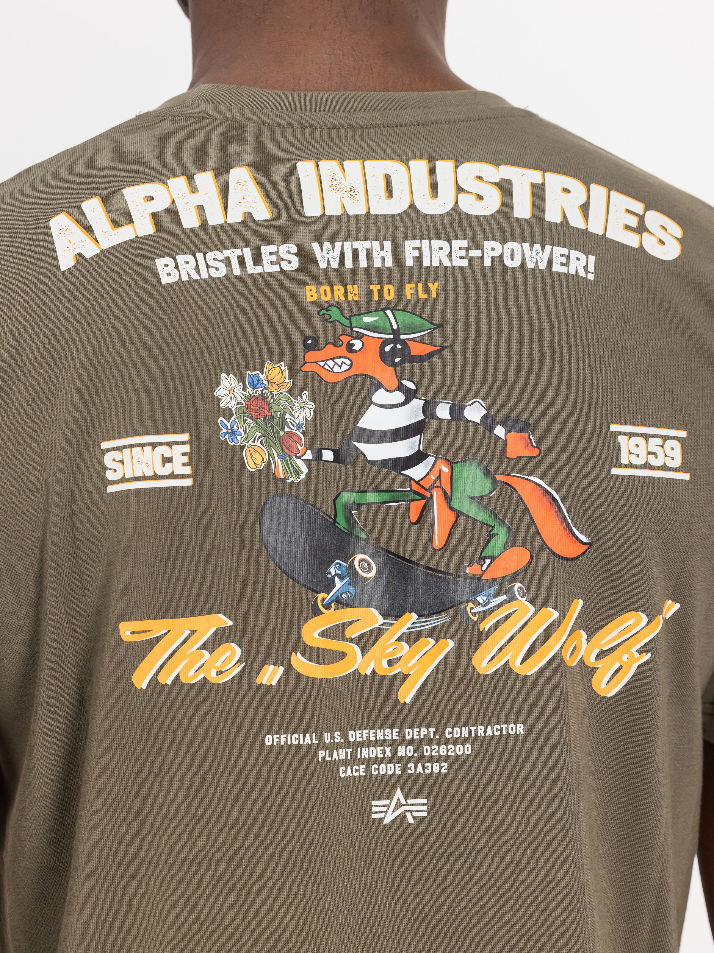 Sky Wolf T-Shirt mud olive 258510_443_3_detail_00002_162889