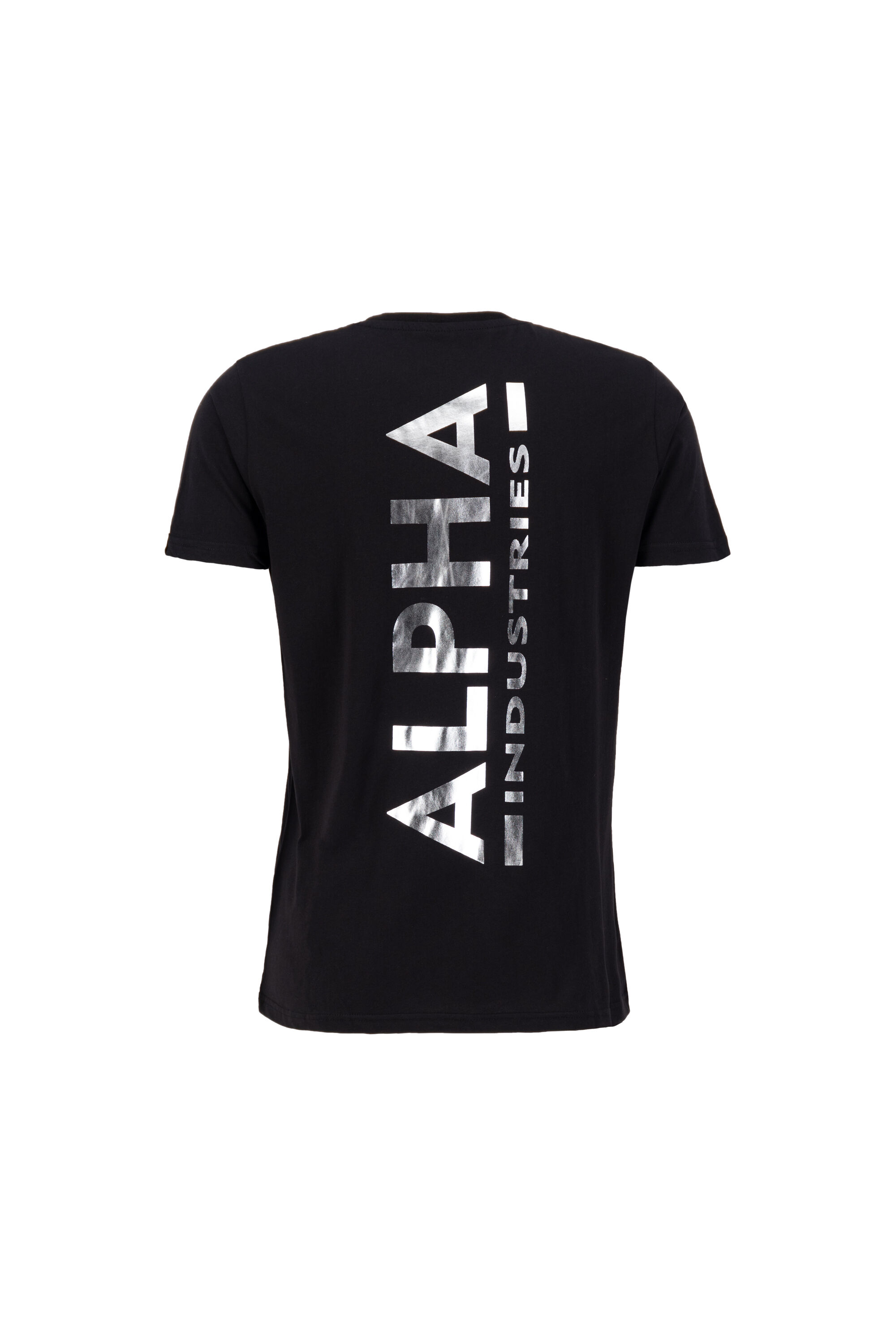 Backprint Foil Print T-Shirt black/metalsilver 128507FP_530_002_123217