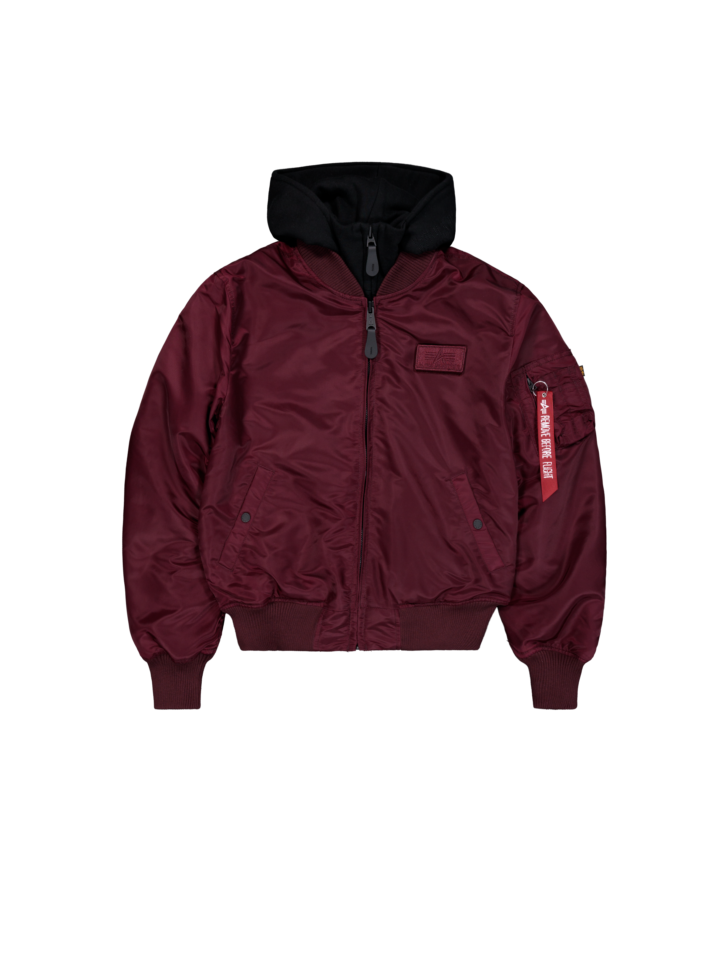 MA-1 D-Tec Hood Bomber Jacket dark cherry 183110_608_1_flatlay_00001_166518.png