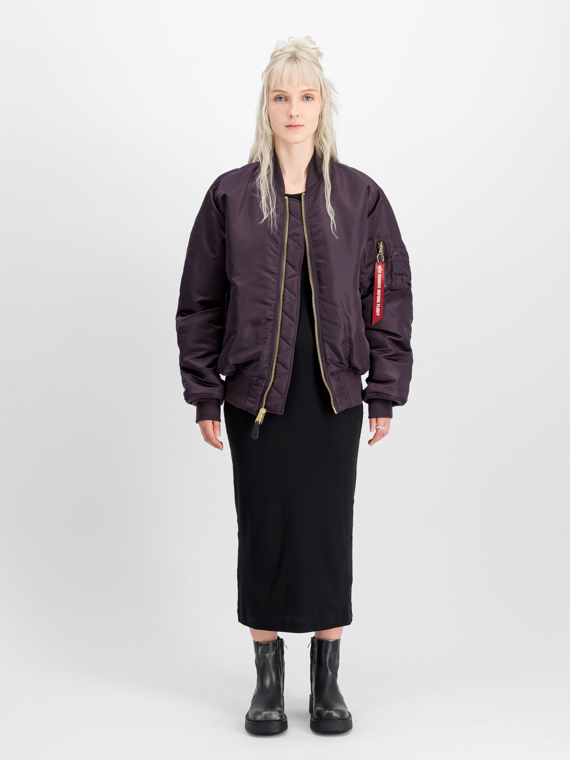 MA-1 Heritage Bomber Jacket Plum 100101_719_2_model_00001_247906