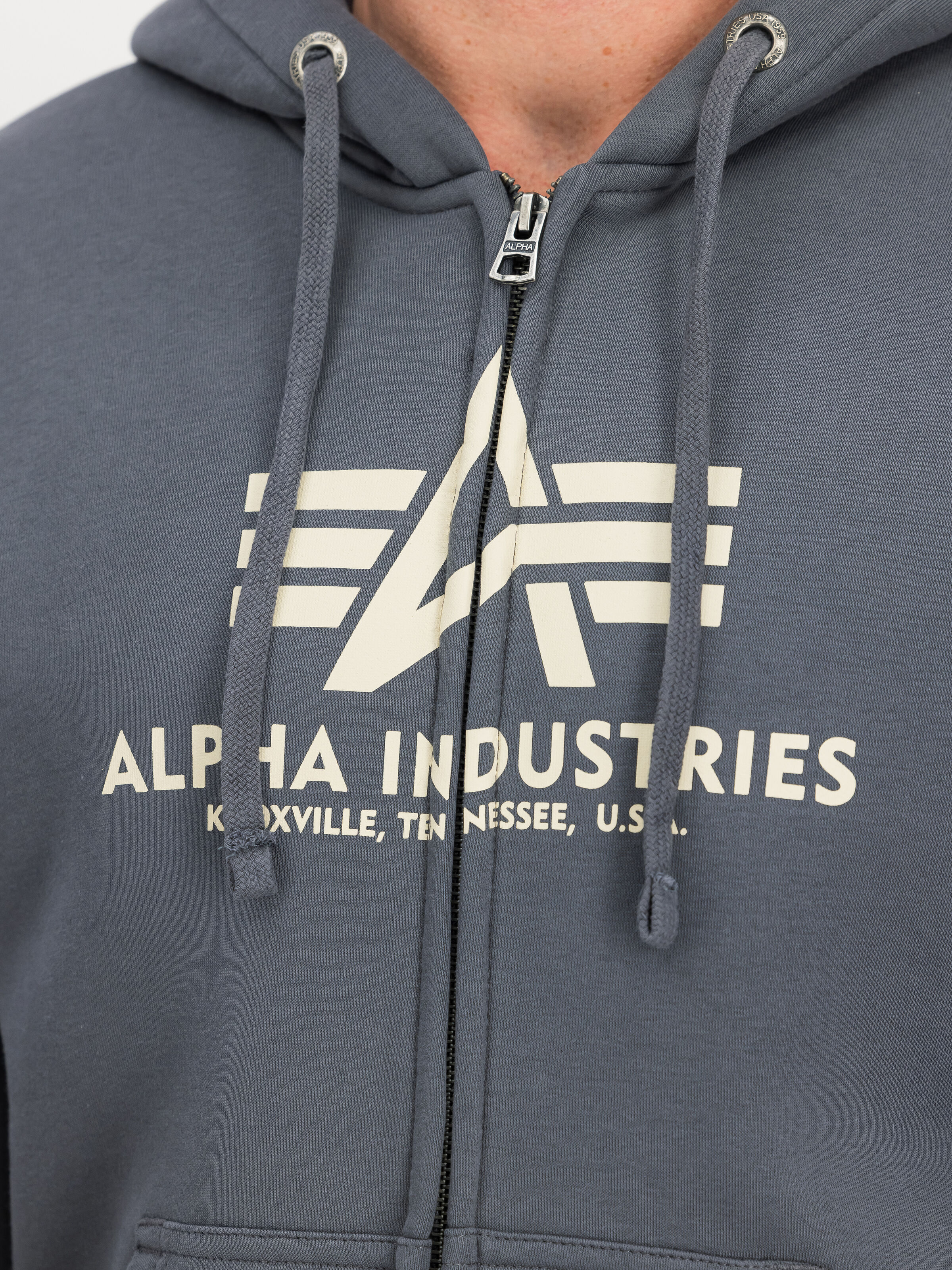 Basic Big Logo Zip Hoodie greyblack 178325_136_3_detail_00001_191670