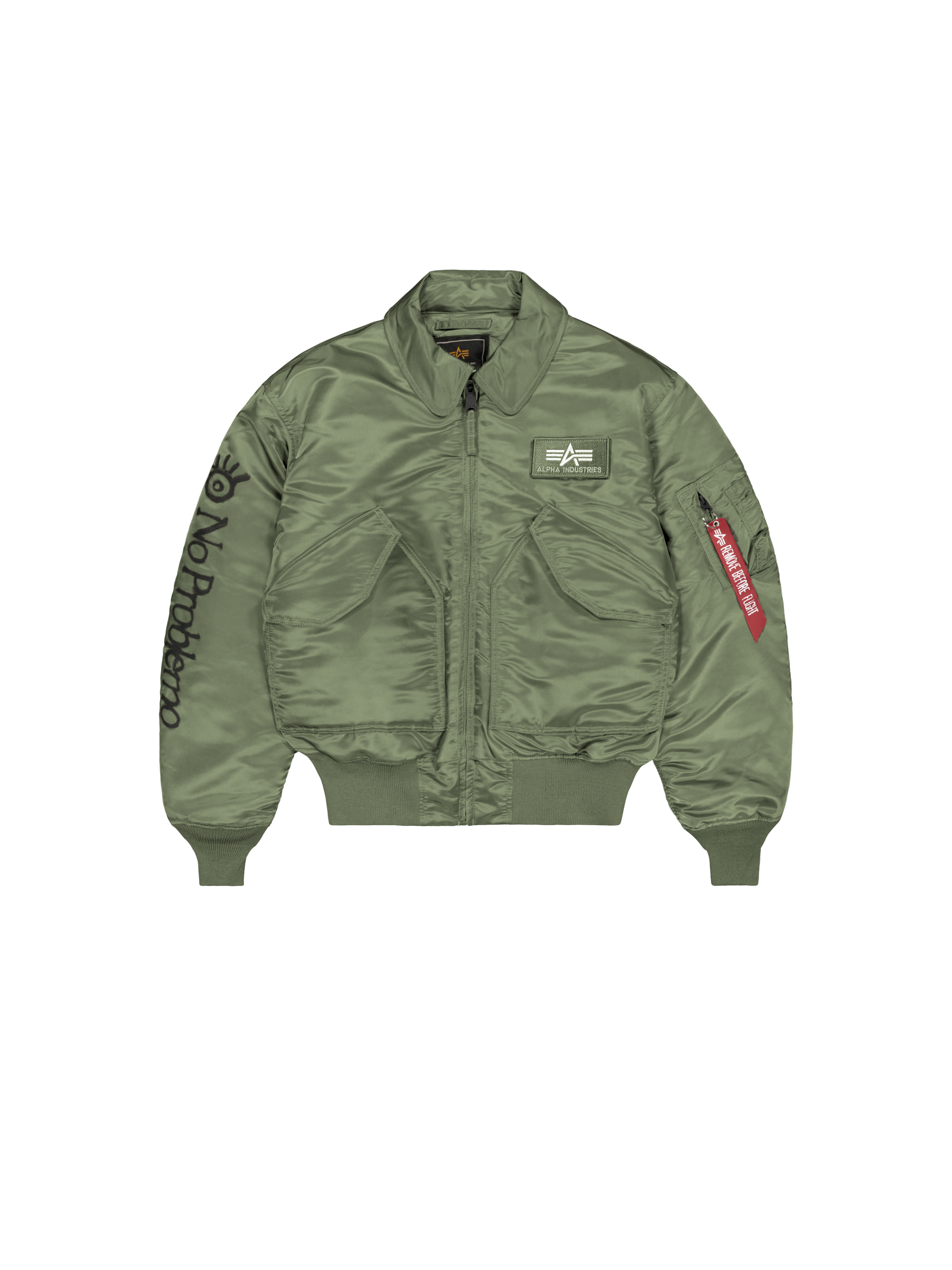 ALPHA x NO PROBLEMO CWU-45 Bomber Jacket sage-green 268175_01_1_flatlay_00001_246207.png